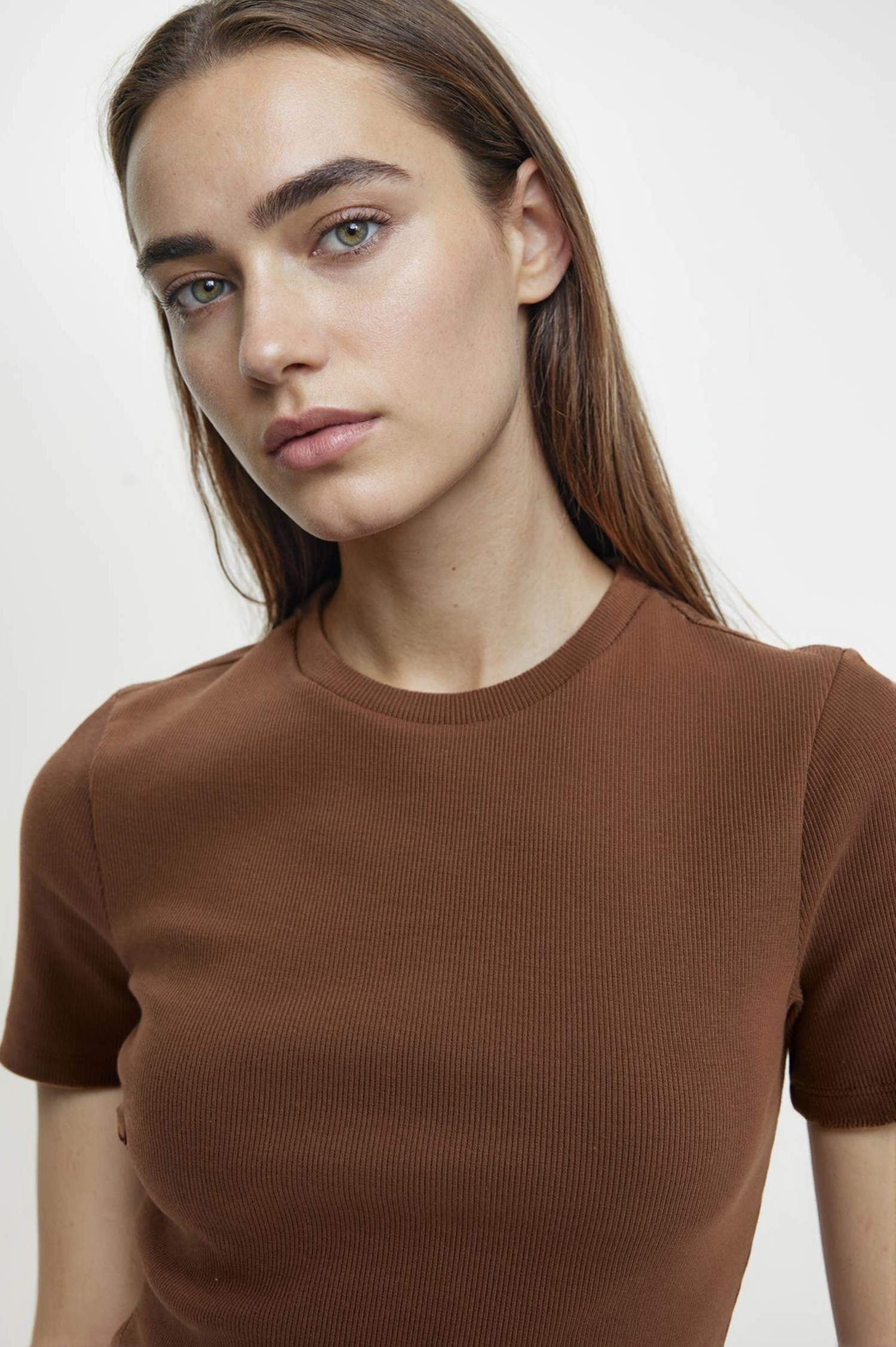 Bodycon Crew Neck Ribbed Camisole Mini Dress