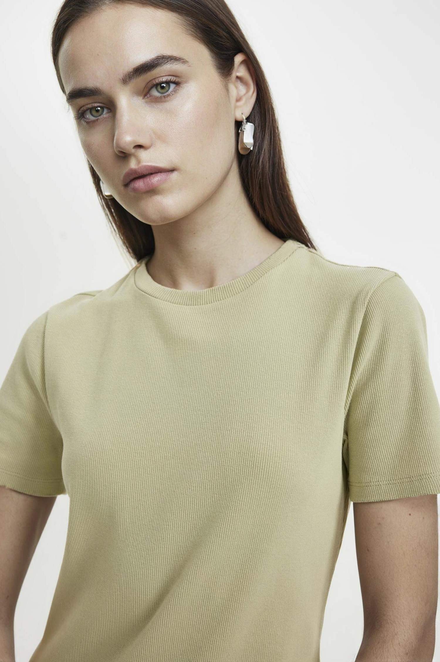 Bodycon Crew Neck Ribbed Camisole Mini Dress