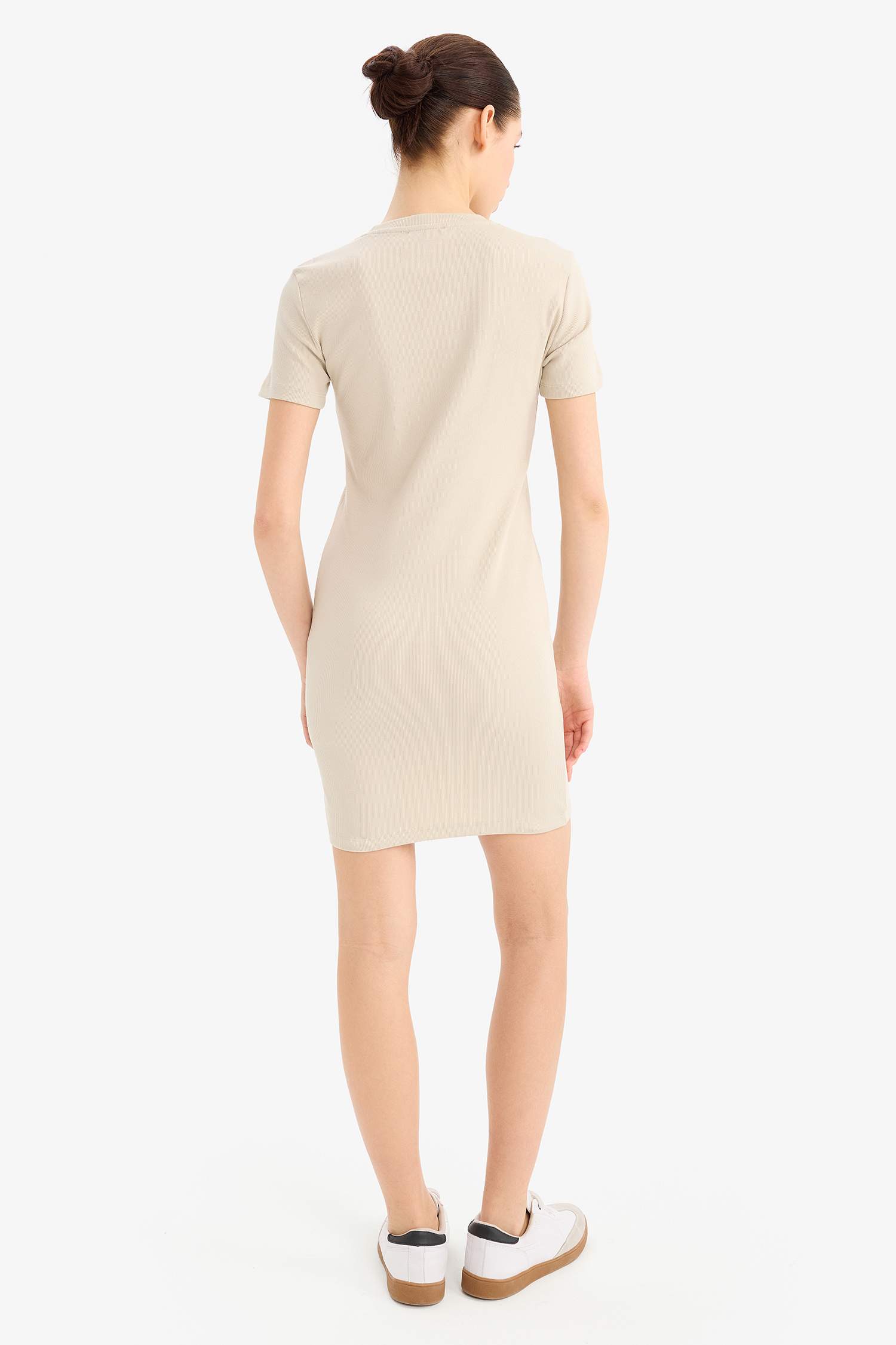 Bodycon Crew Neck Camisole Mini Dress