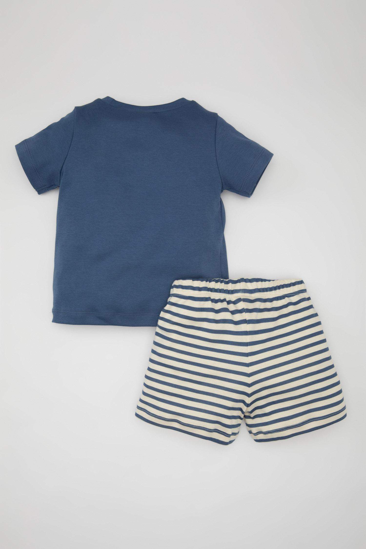 Baby Boy Printed Cotton 2 Piece Pajama Set