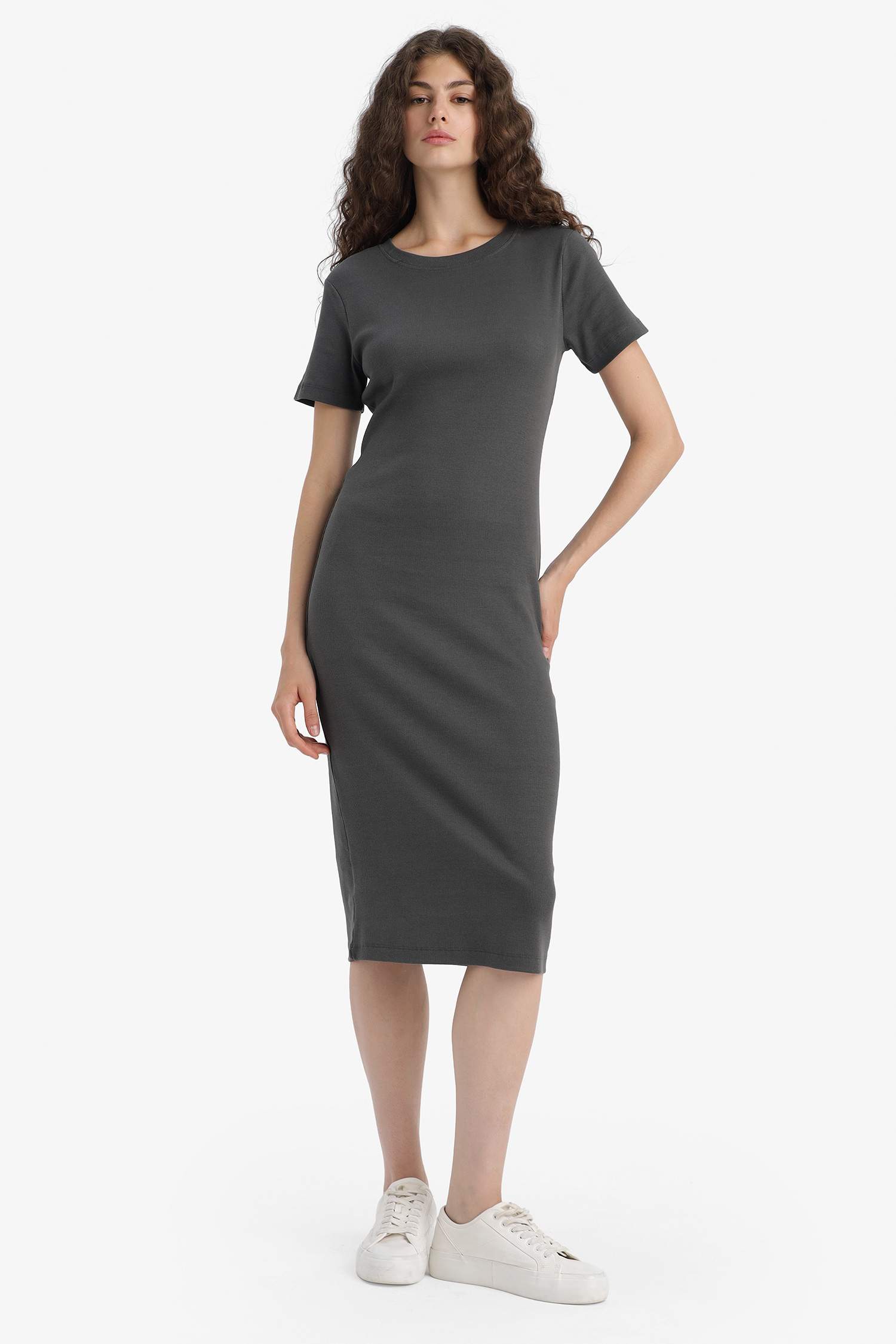 Bodycon Crew Neck Camisole Maxi Dress