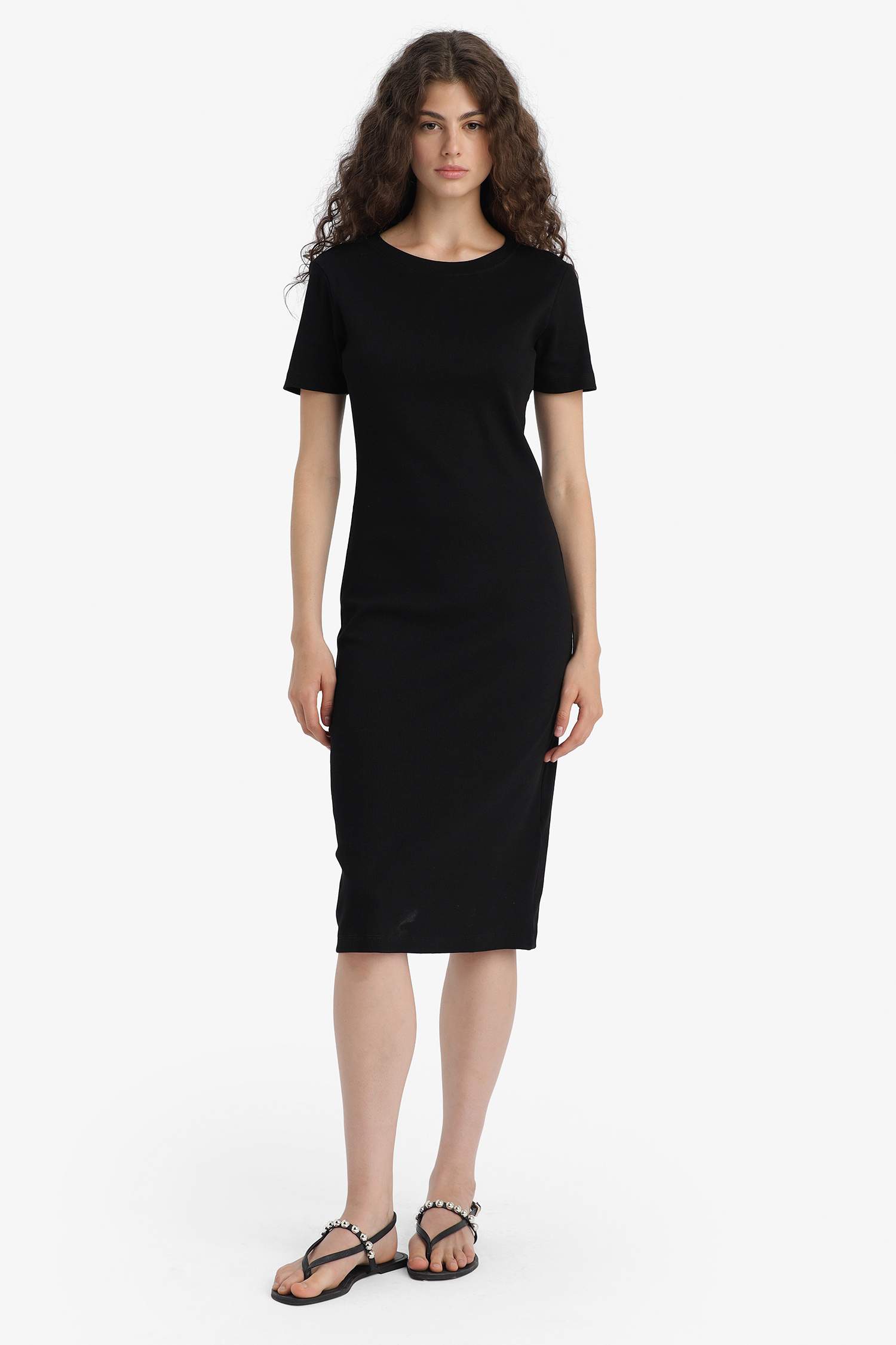 Bodycon Crew Neck Camisole Maxi Dress