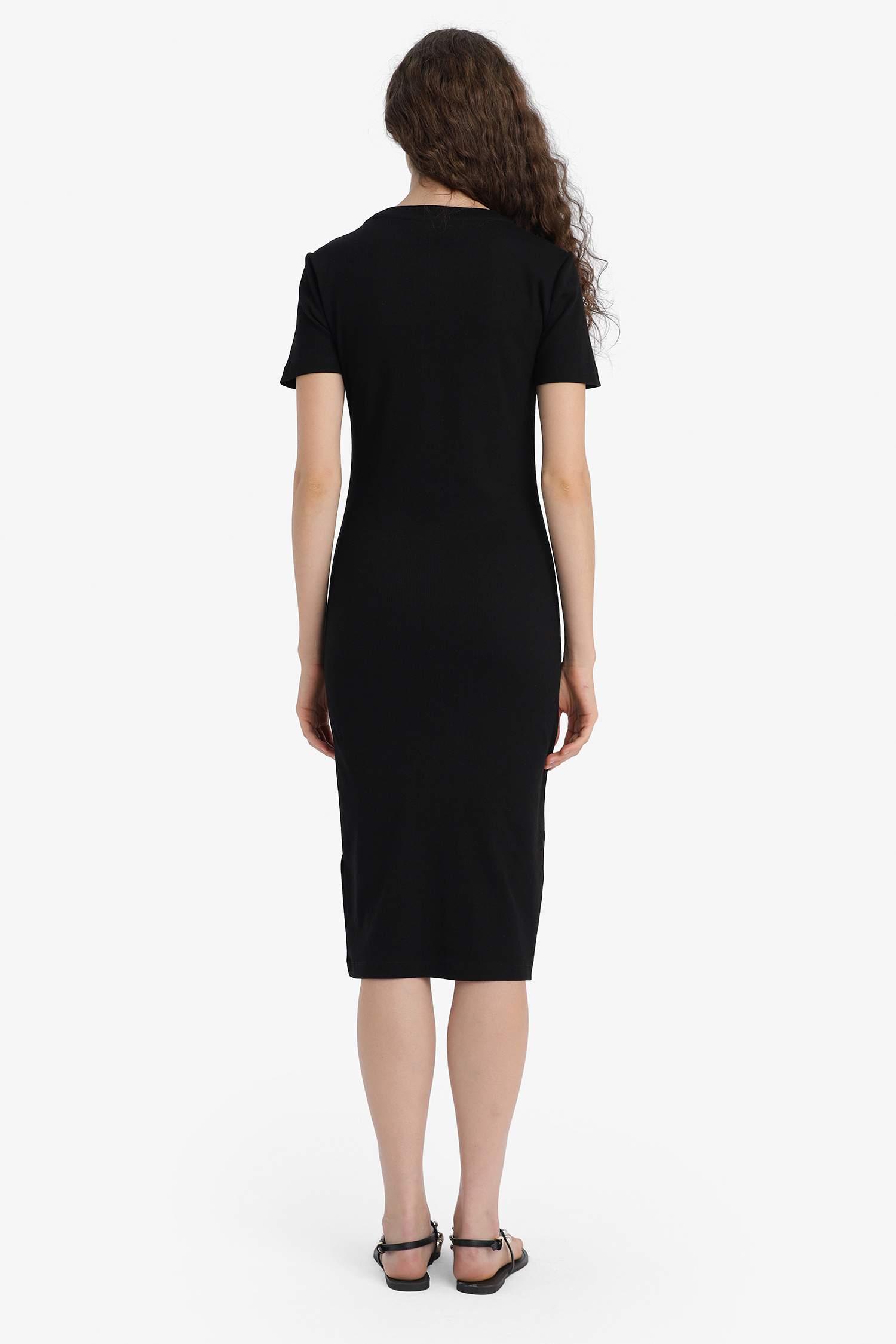 Bodycon Crew Neck Camisole Maxi Dress