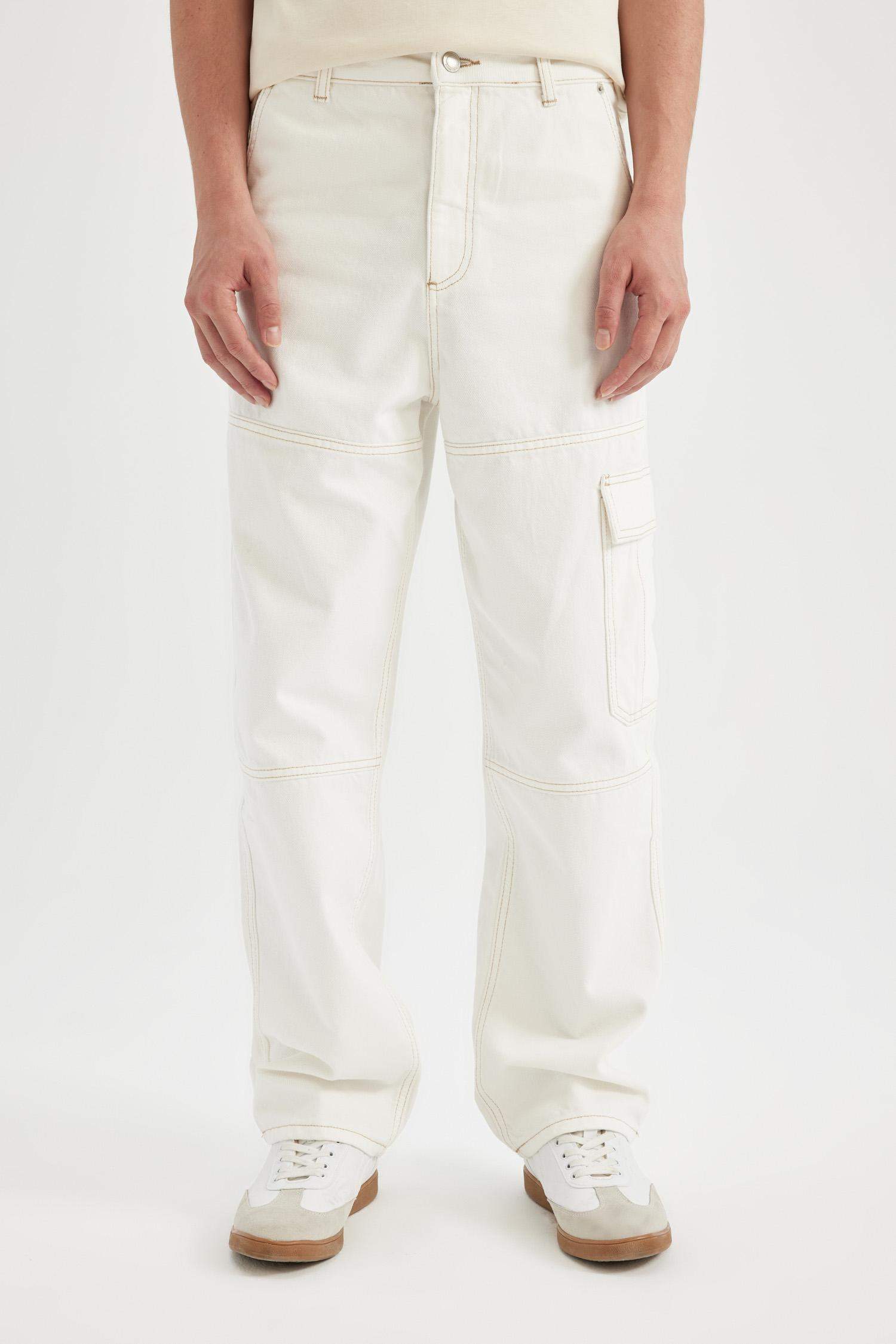 багги деним кең етек Шалбар