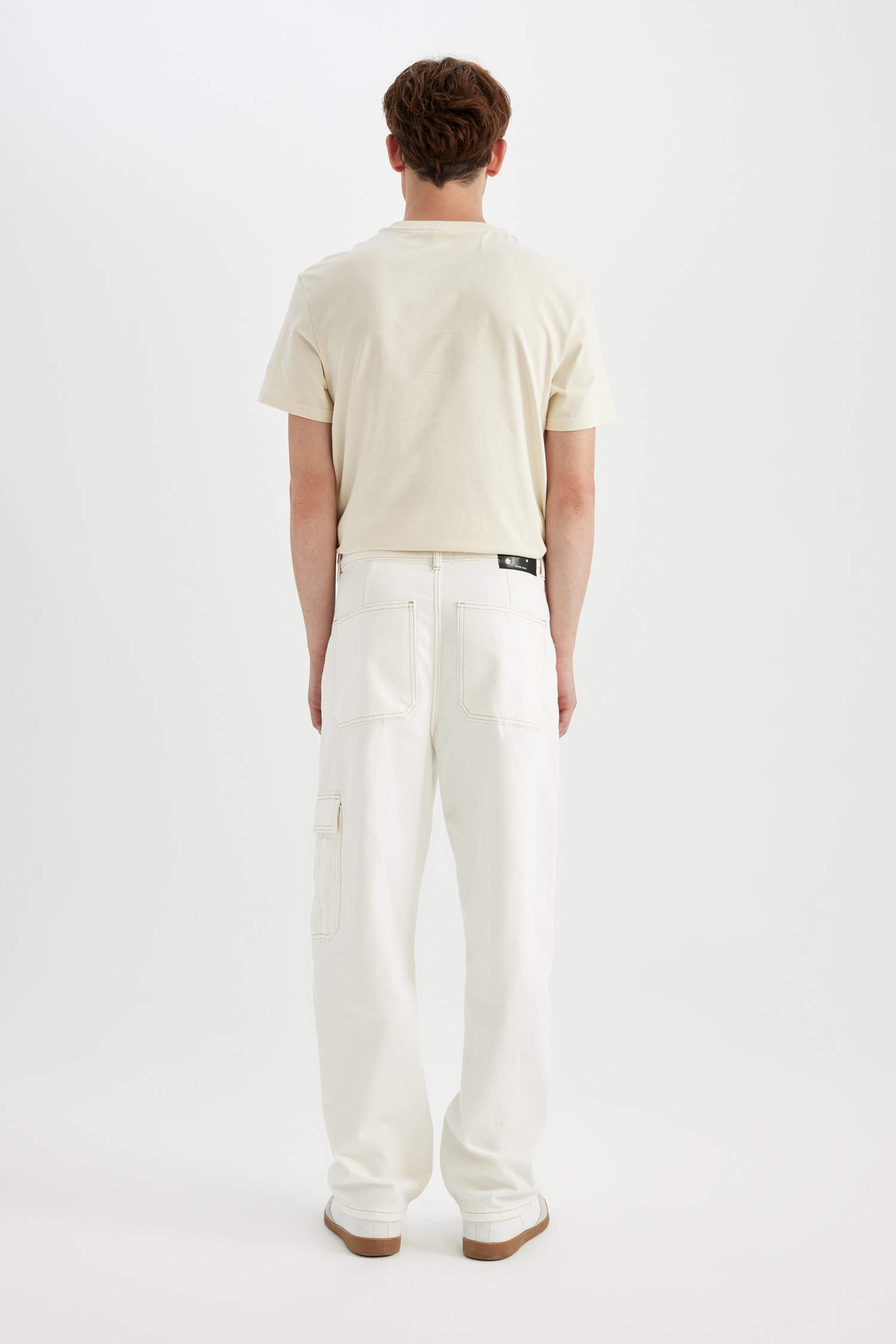 багги деним кең етек Шалбар