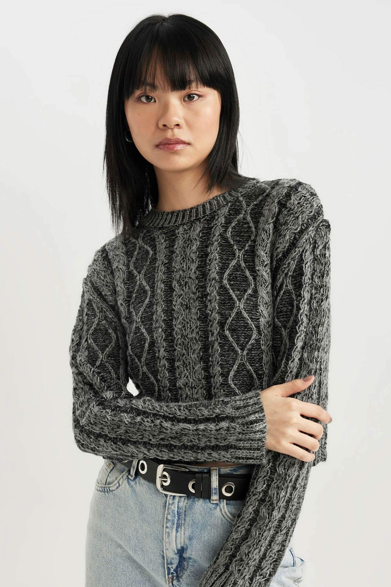 Regular Fit Crew Neck Knitwear Pullover