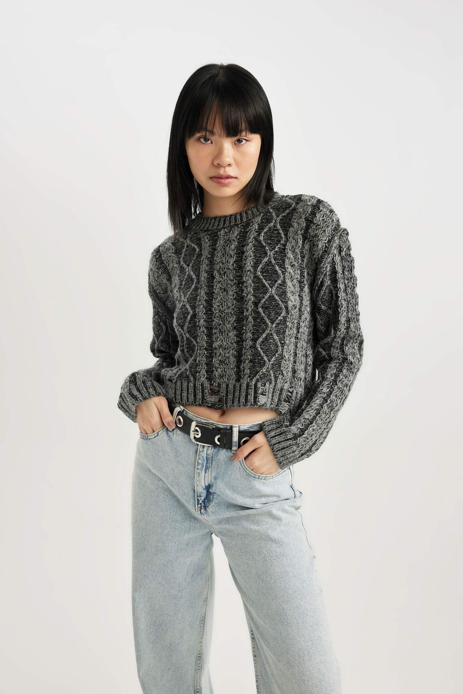 Regular Fit Crew Neck Knitwear Pullover