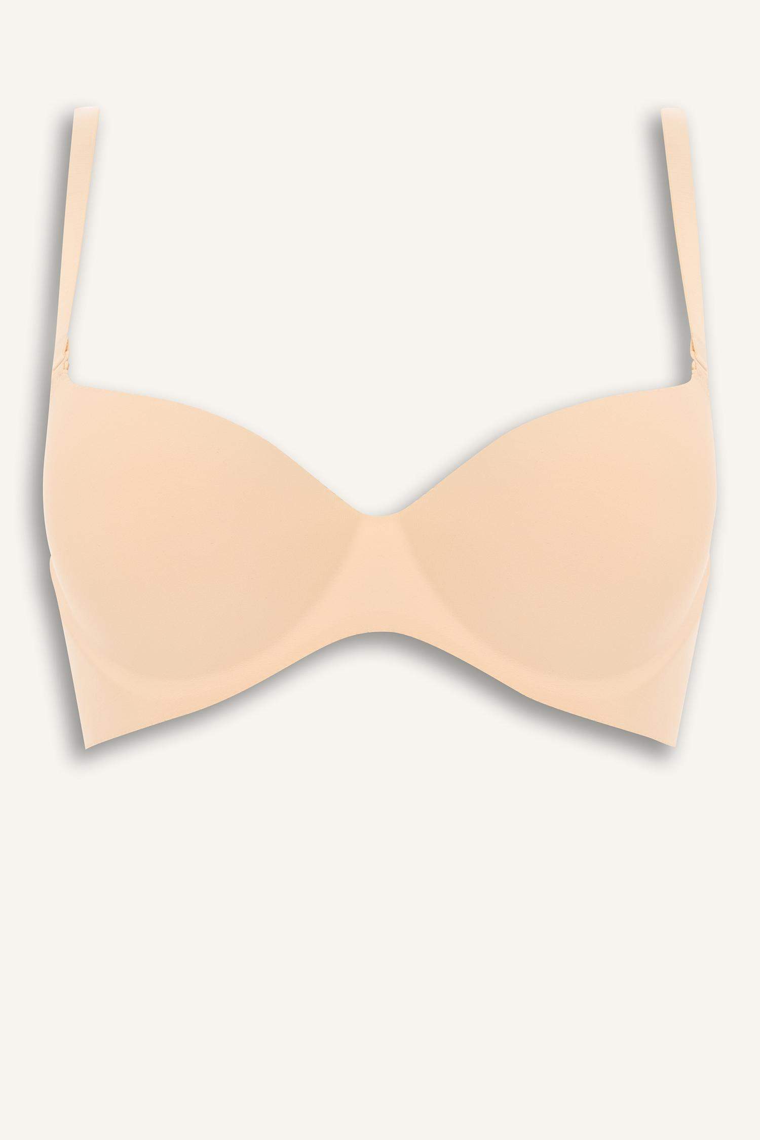 Micro Kaplı Yarım Dolgulu Balenli Tişört Bra-Fall in Love