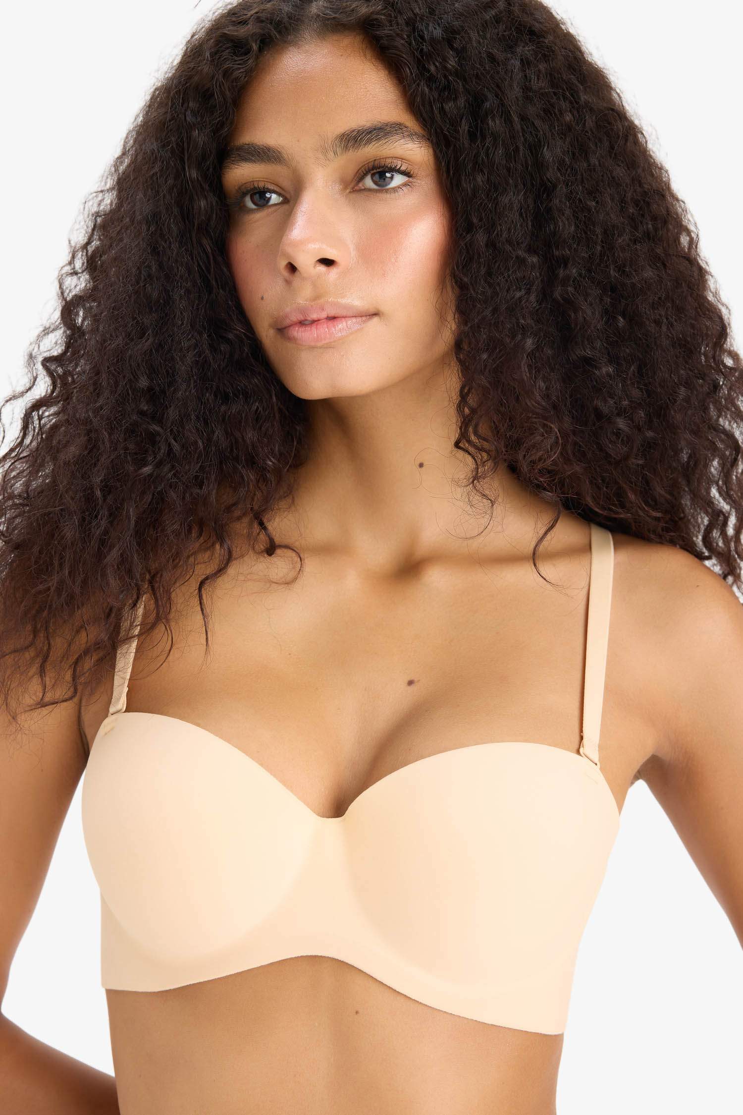 Micro Dolgulu Push Up Straplez Sütyen-Fall in Love