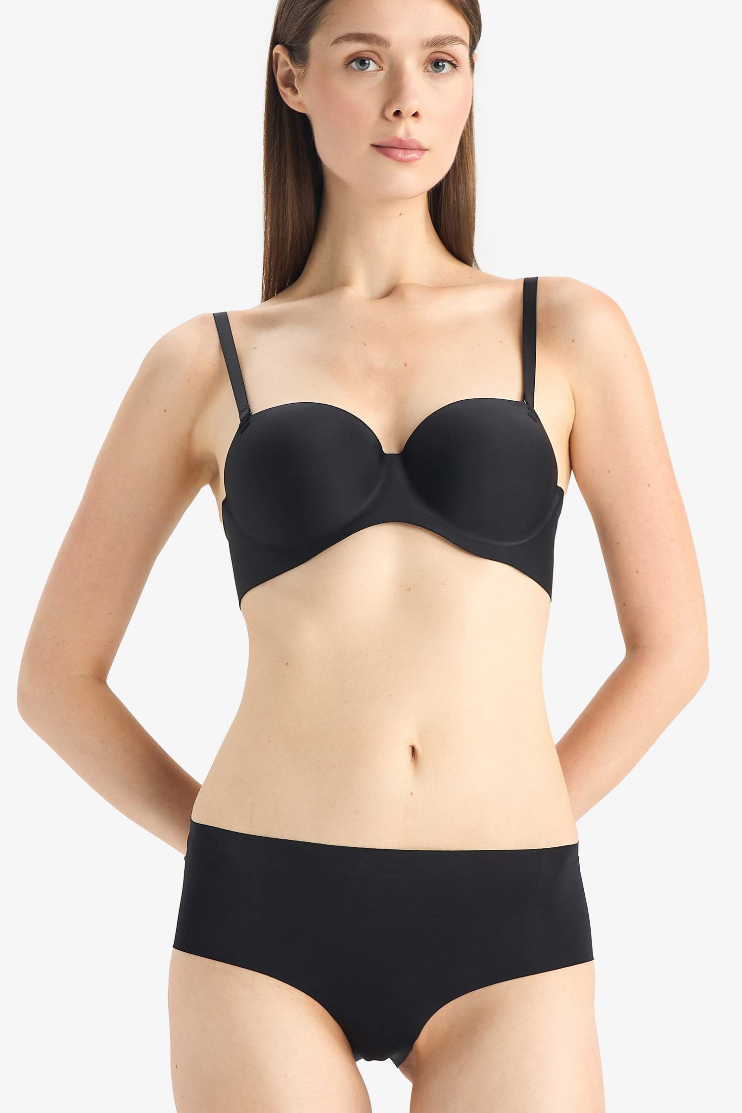 Micro Dolgulu Push Up Straplez Sütyen-Fall in Love