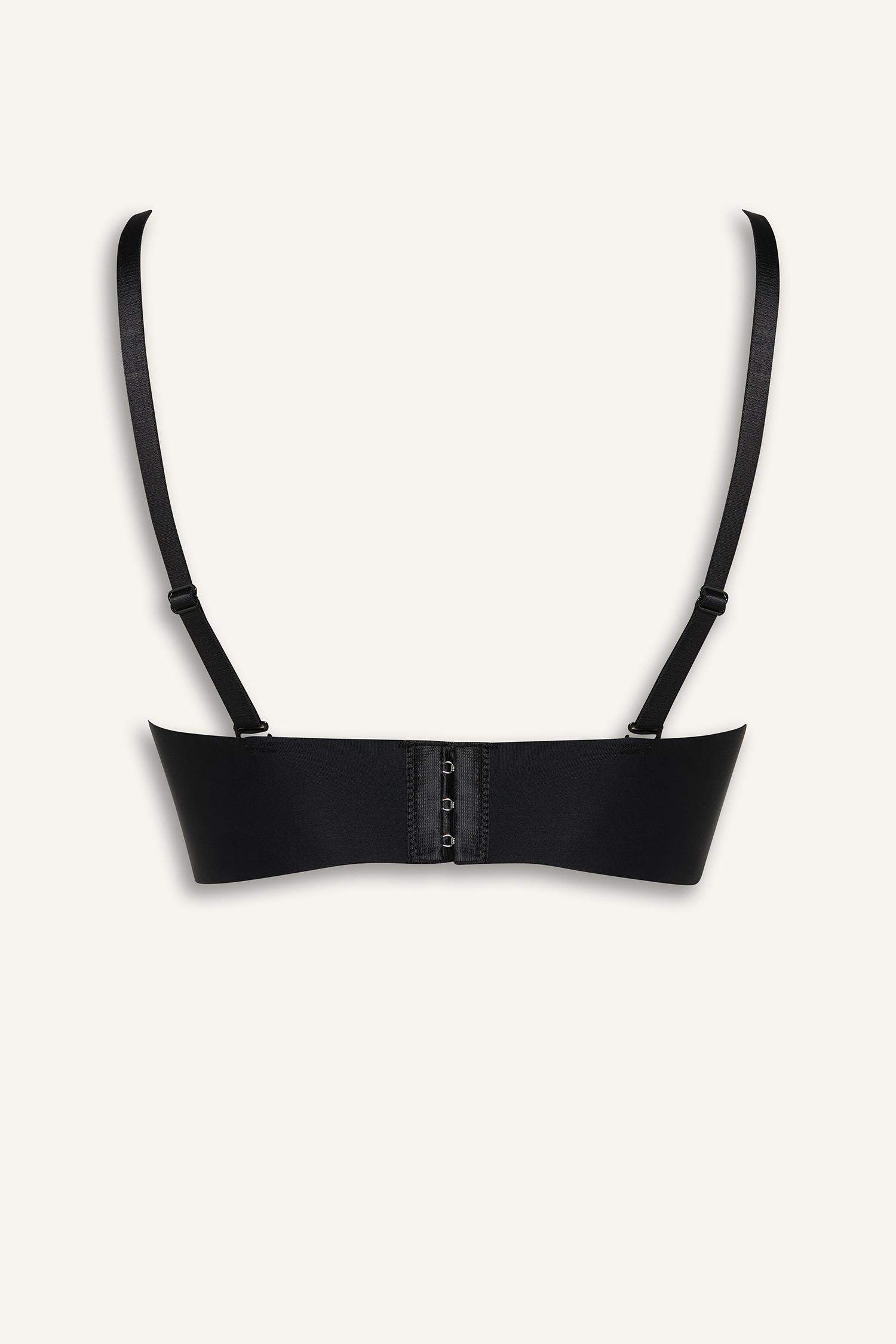 Micro Dolgulu Push Up Straplez Sütyen