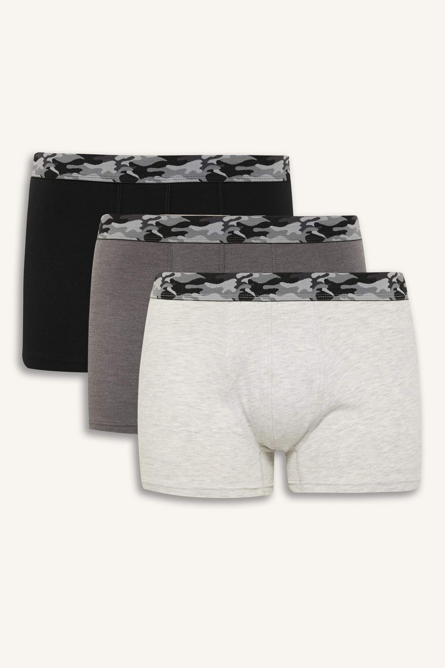 Regular Fit 3'lü Boxer