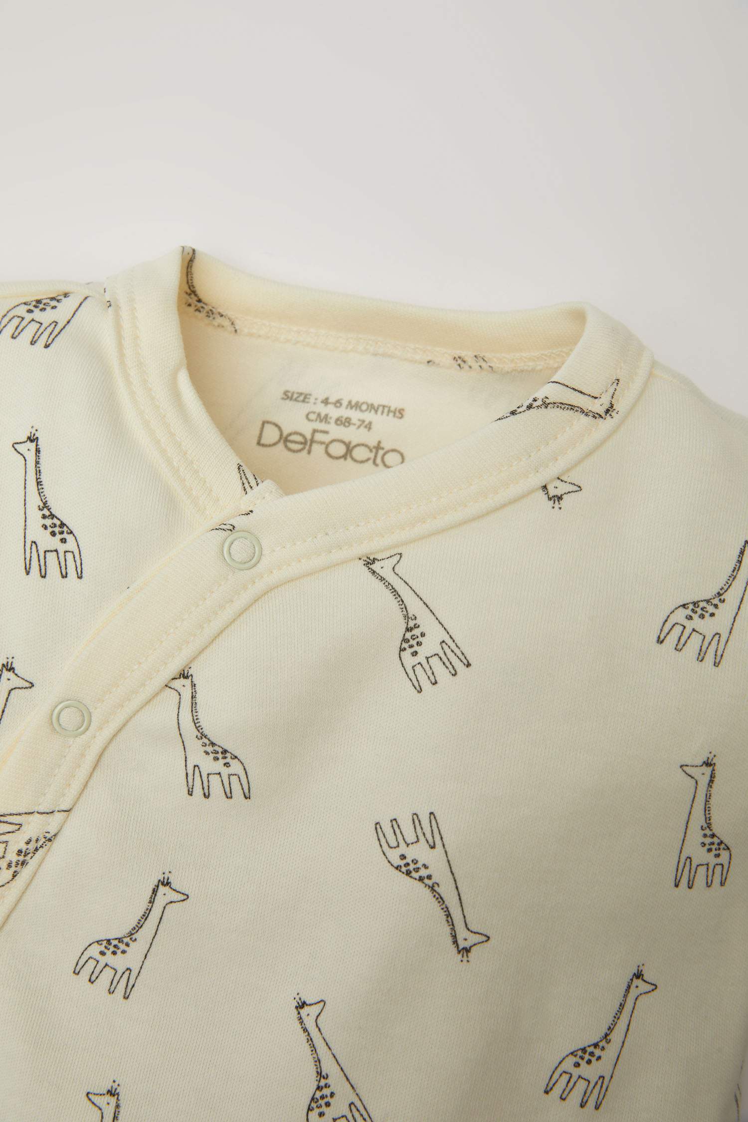 Baby Boy Newborn Safari Printed Jumpsuit