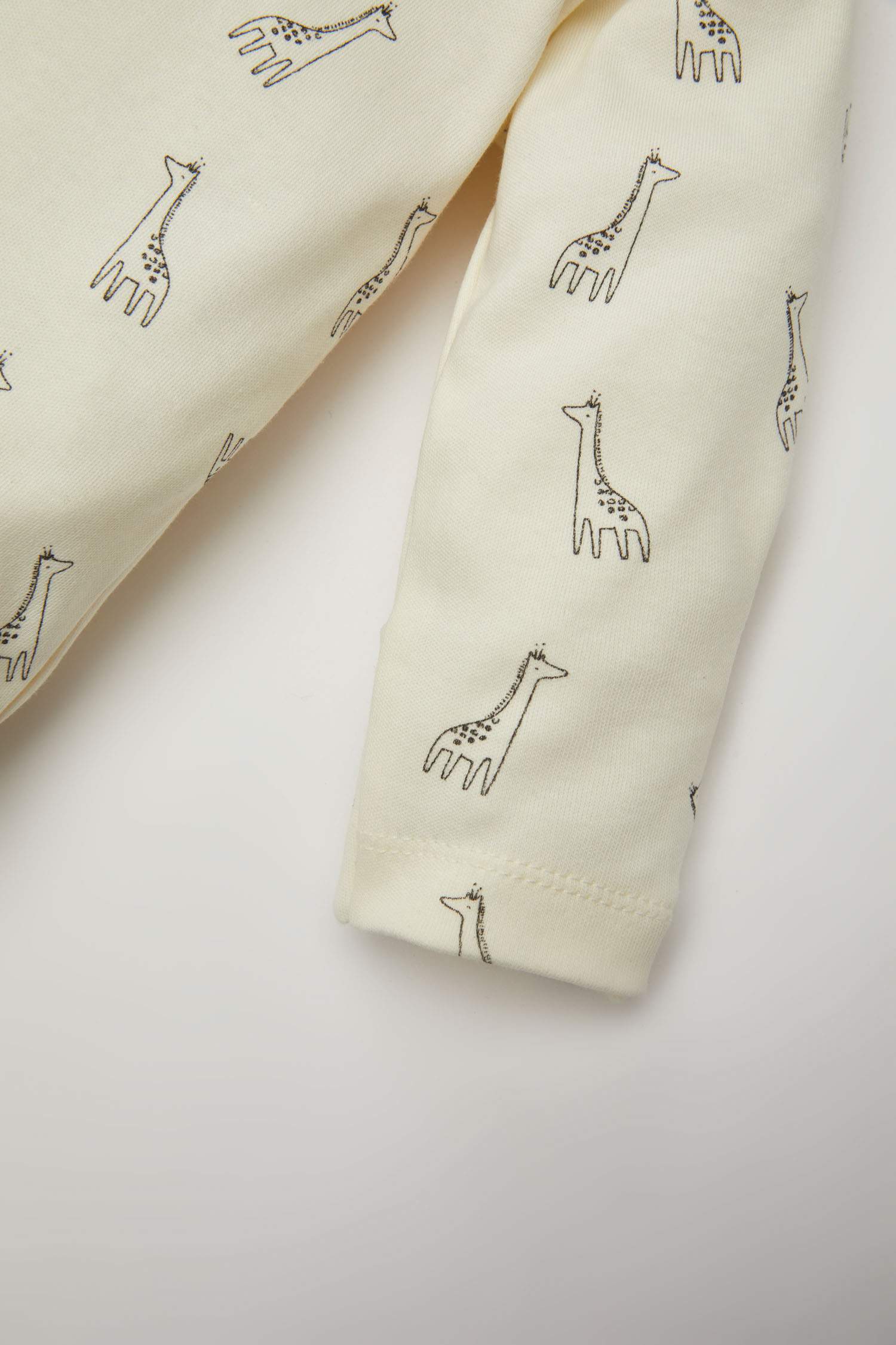 Baby Boy Newborn Safari Printed Jumpsuit