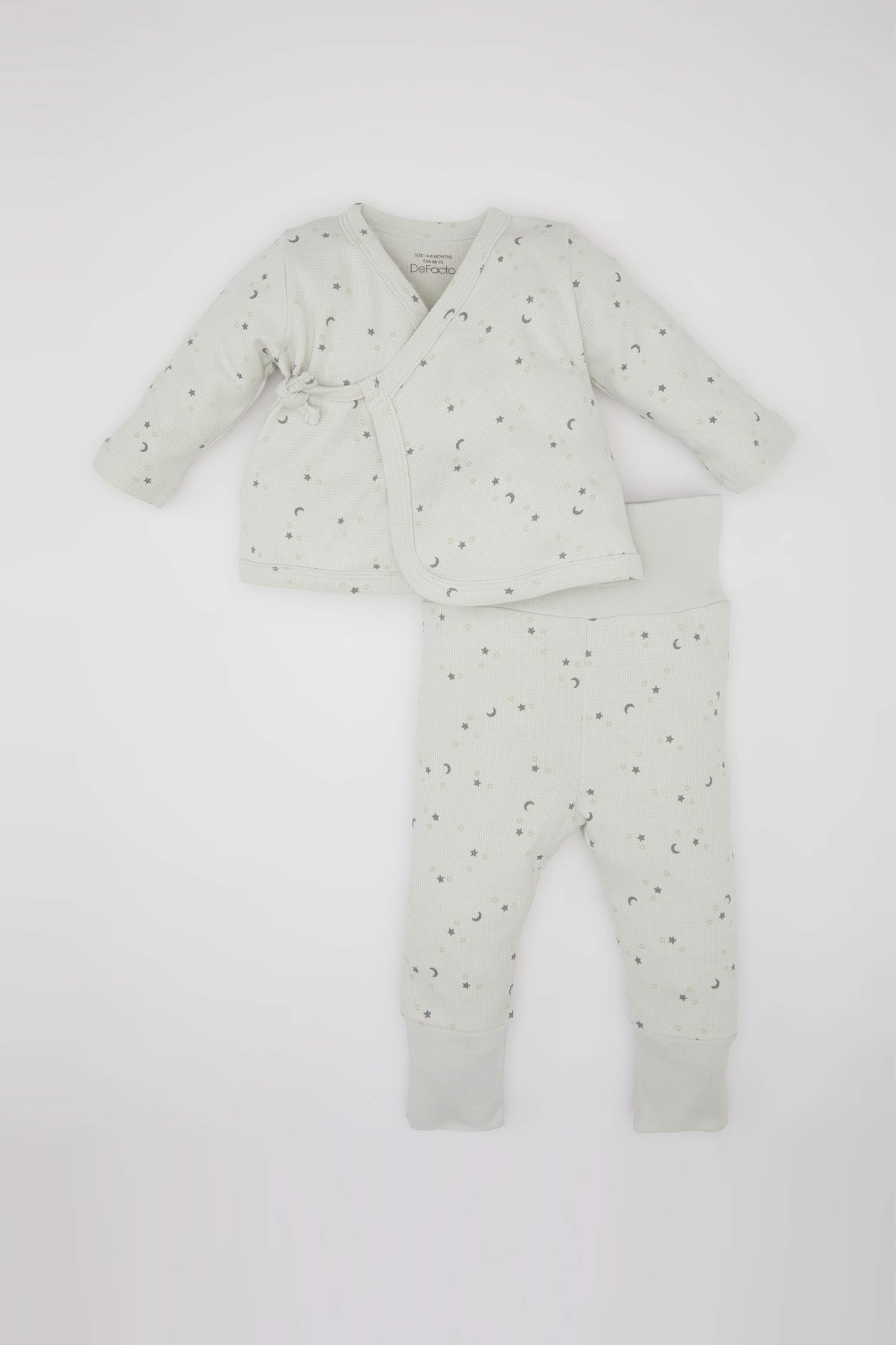 Baby Boy Star Patterned Waffle 2 Piece Set