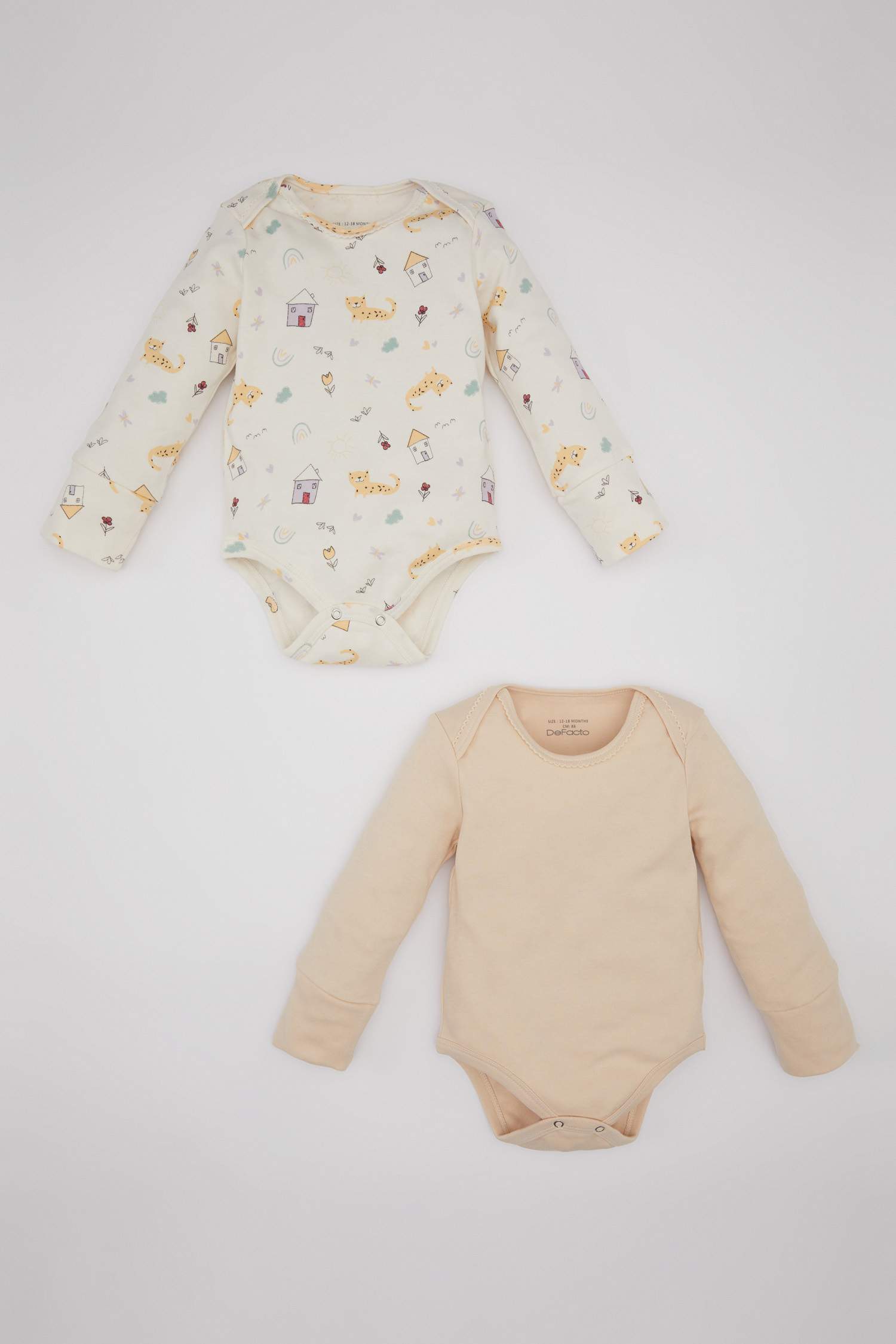 Baby Girl 2 piece Long Sleeve Snap Body