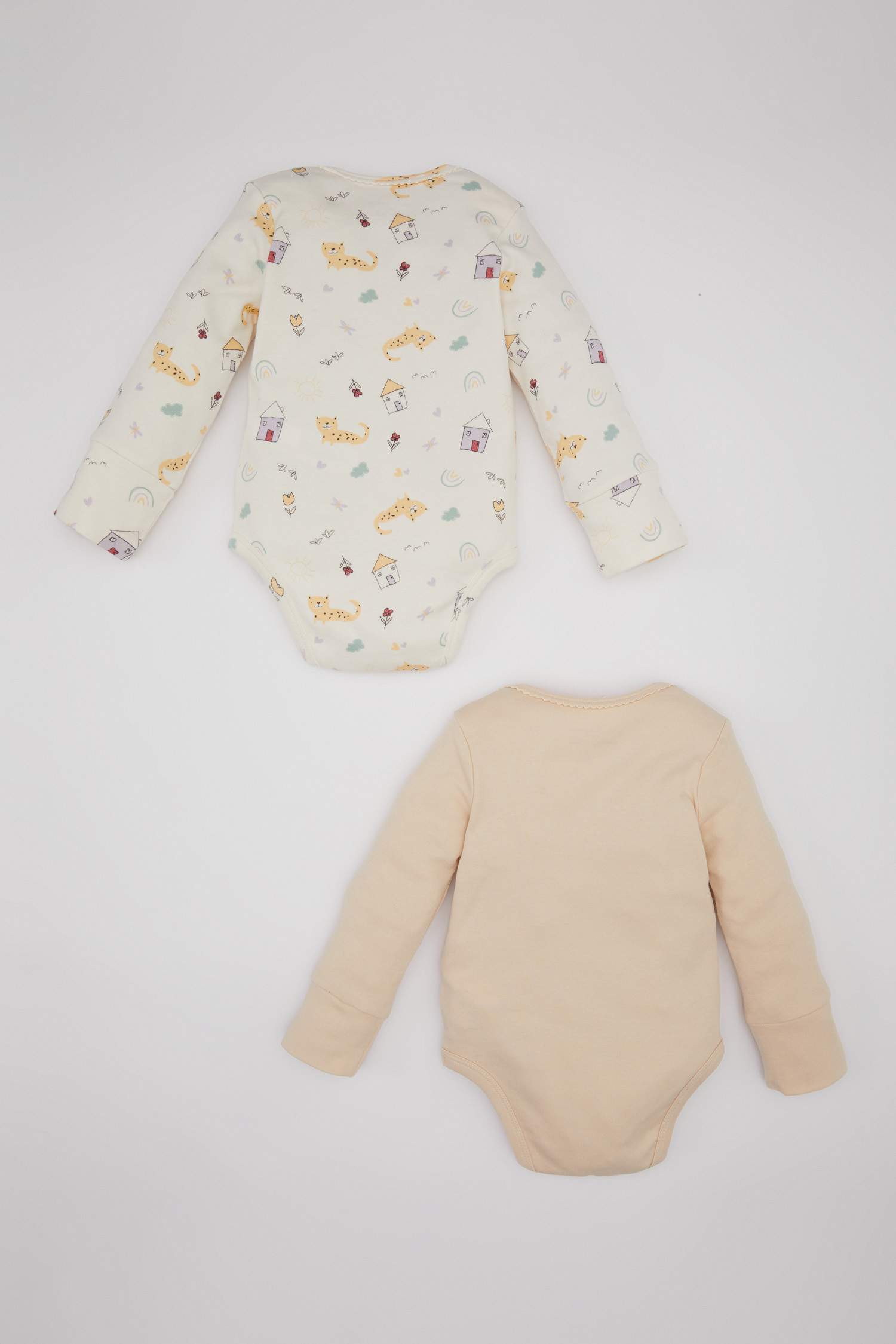 Baby Girl 2 piece Long Sleeve Snap Body