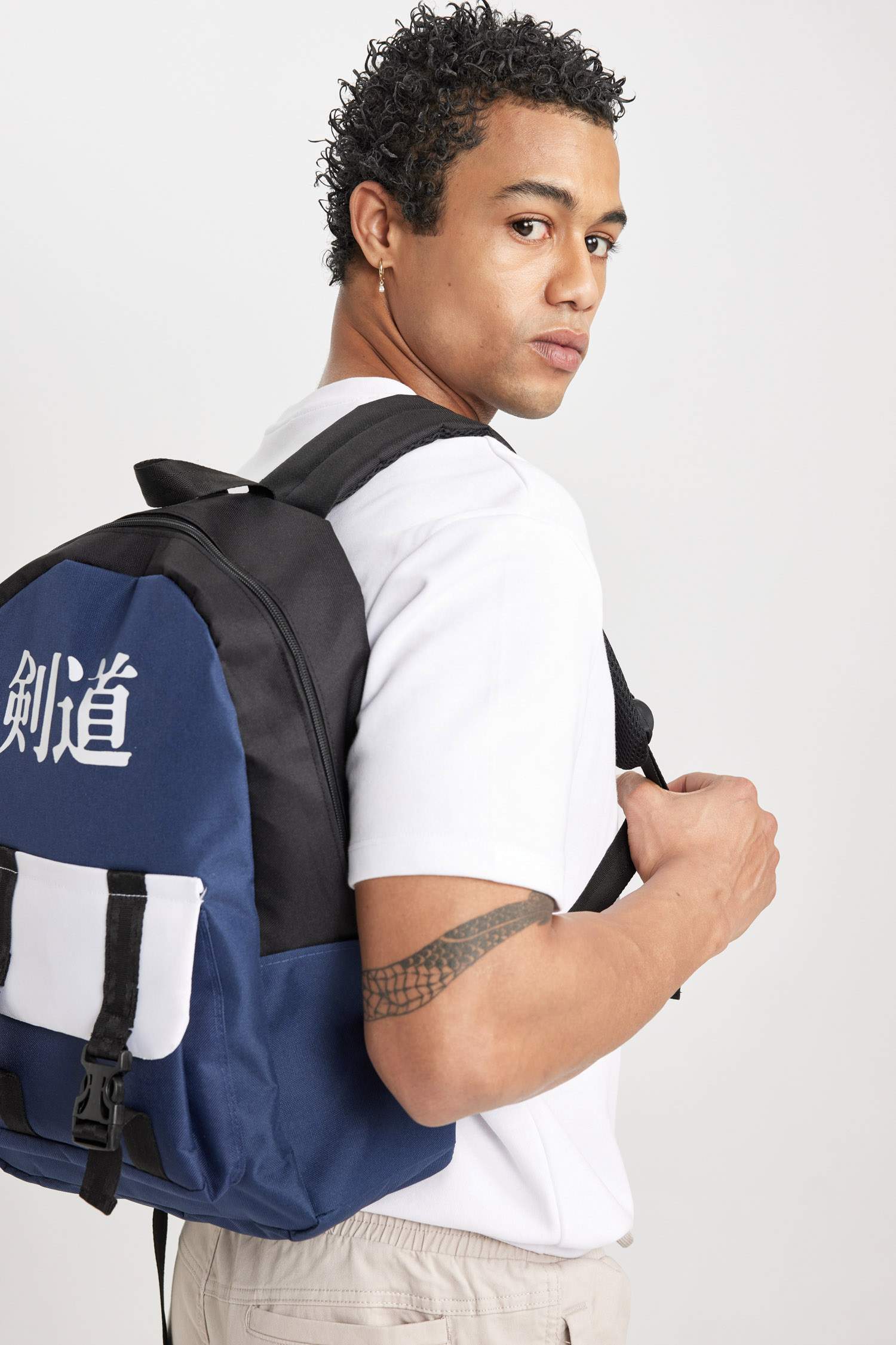 Man Water Repellent Fabric Backpack
