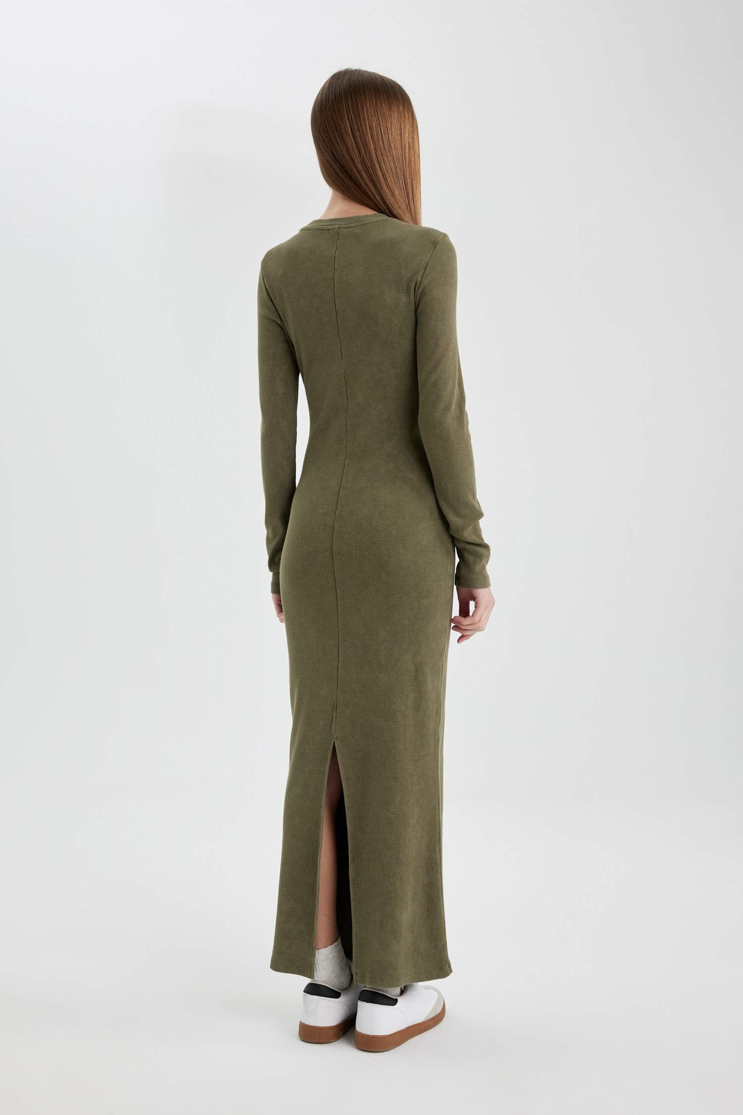 Bodycon Crew Neck Camisole Maxi Dress