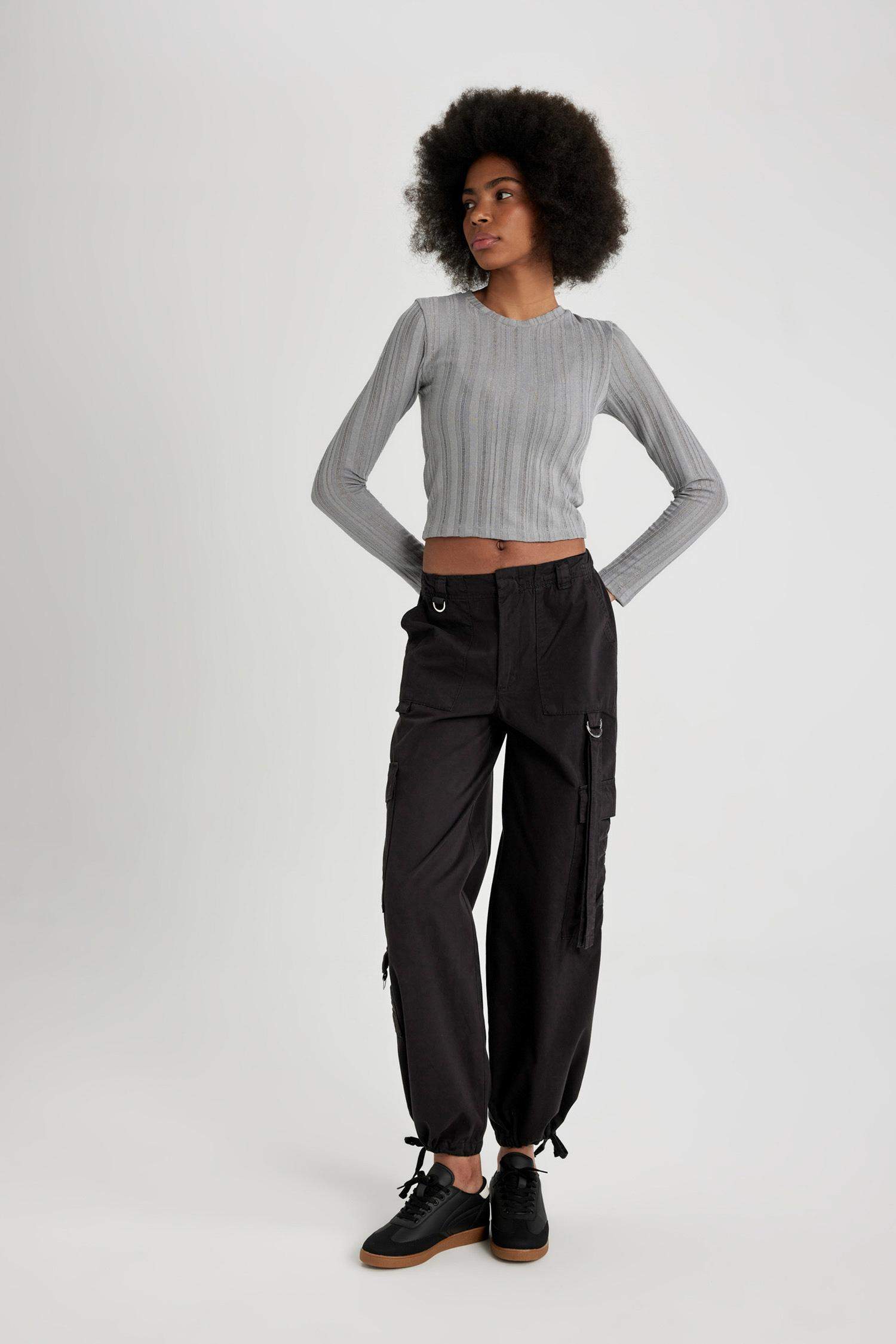 Parachute With Cargo Pocket Gabardine Trousers