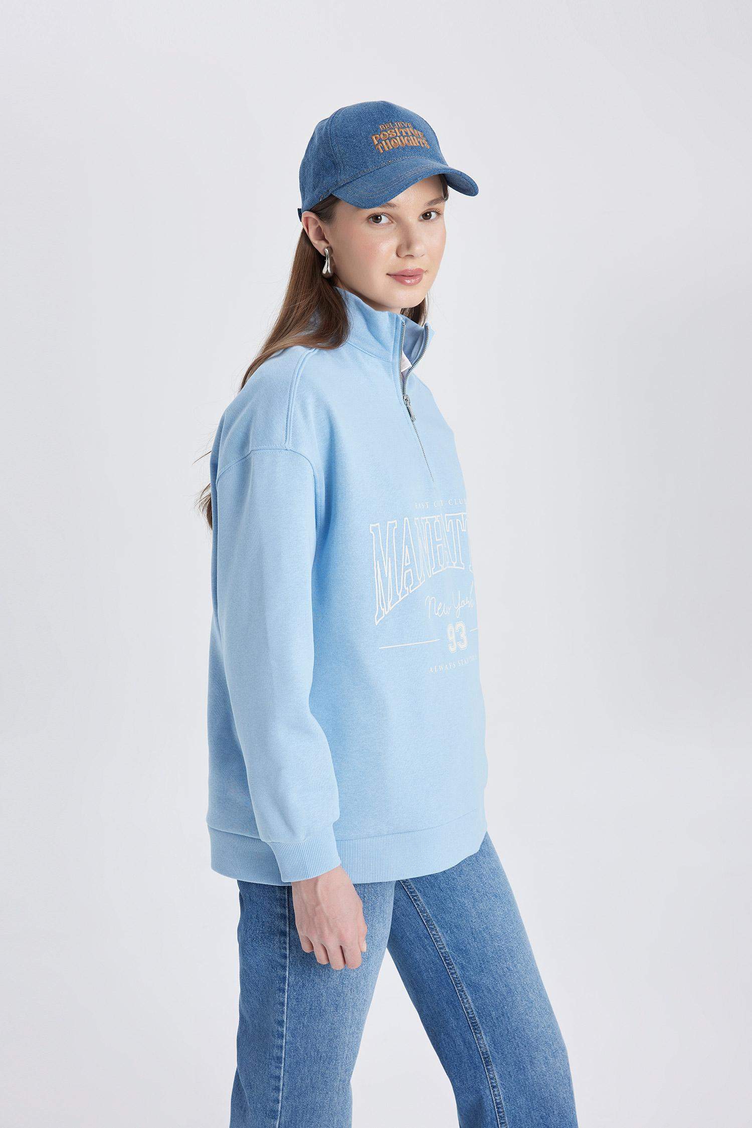 سويت تونيك قماش سميك قصة عادية وبطانة ناعمة