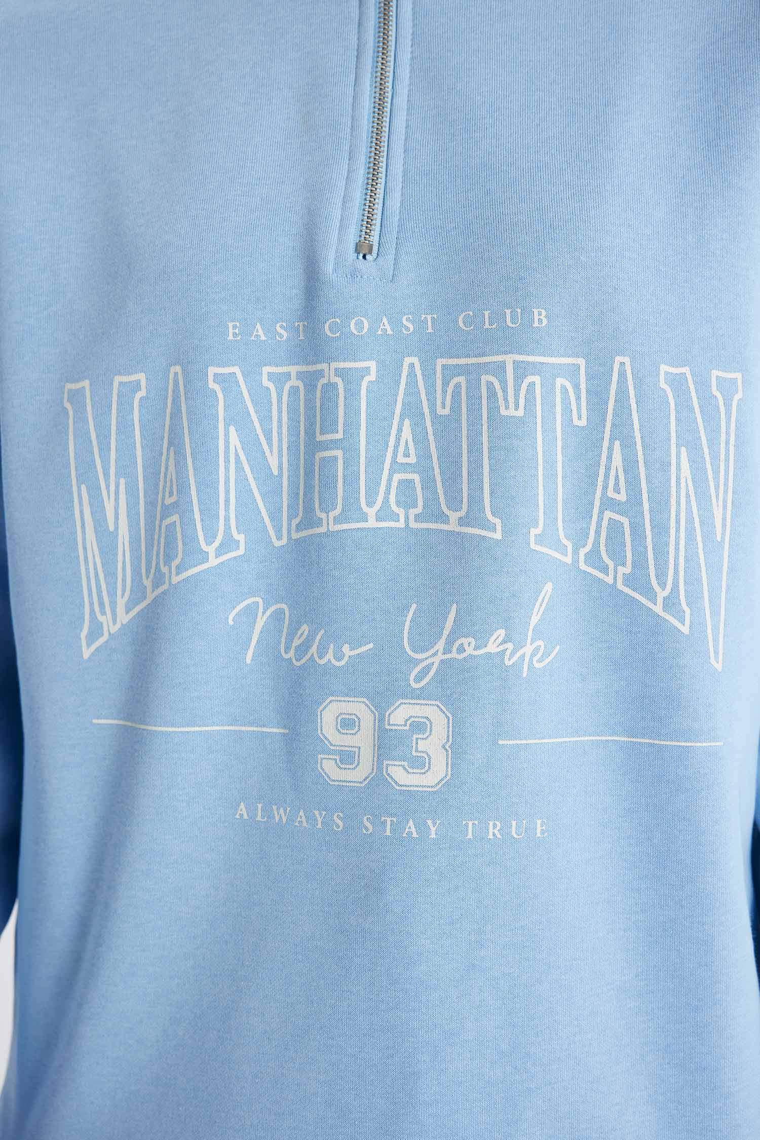 سويت تونيك قماش سميك قصة عادية وبطانة ناعمة