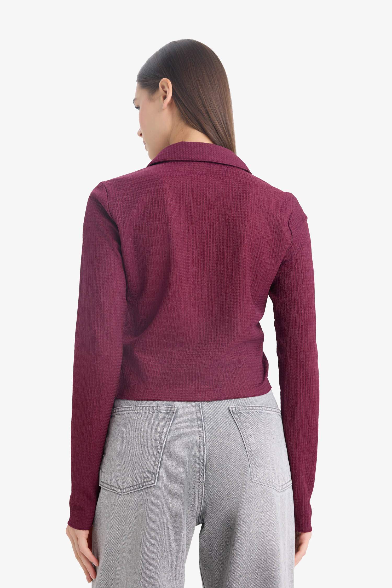 Coool ұзын бұлшықет пішімі Ұзын жеңді көйлек