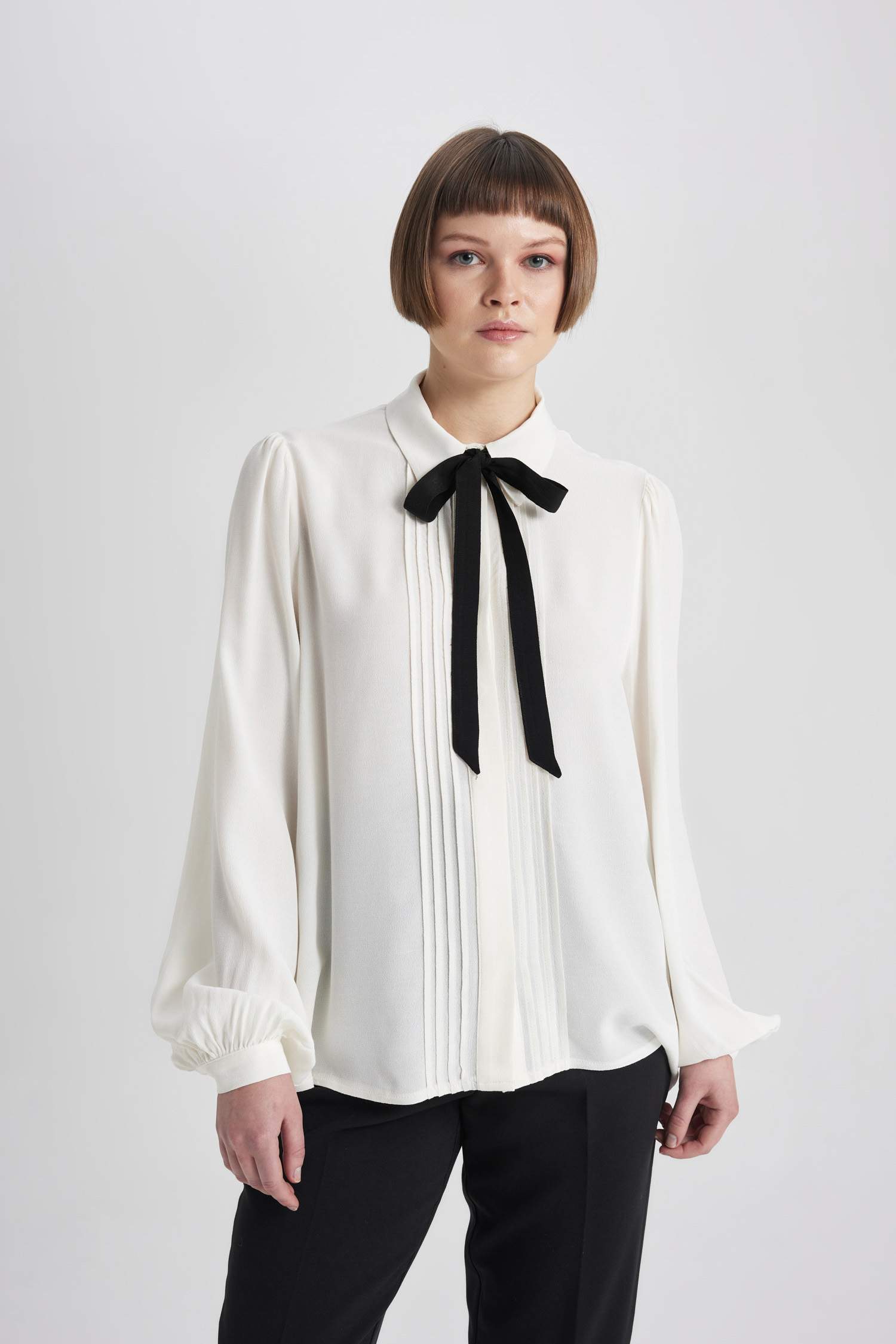 Regular Fit Shawl Collar Long Sleeve Shirt