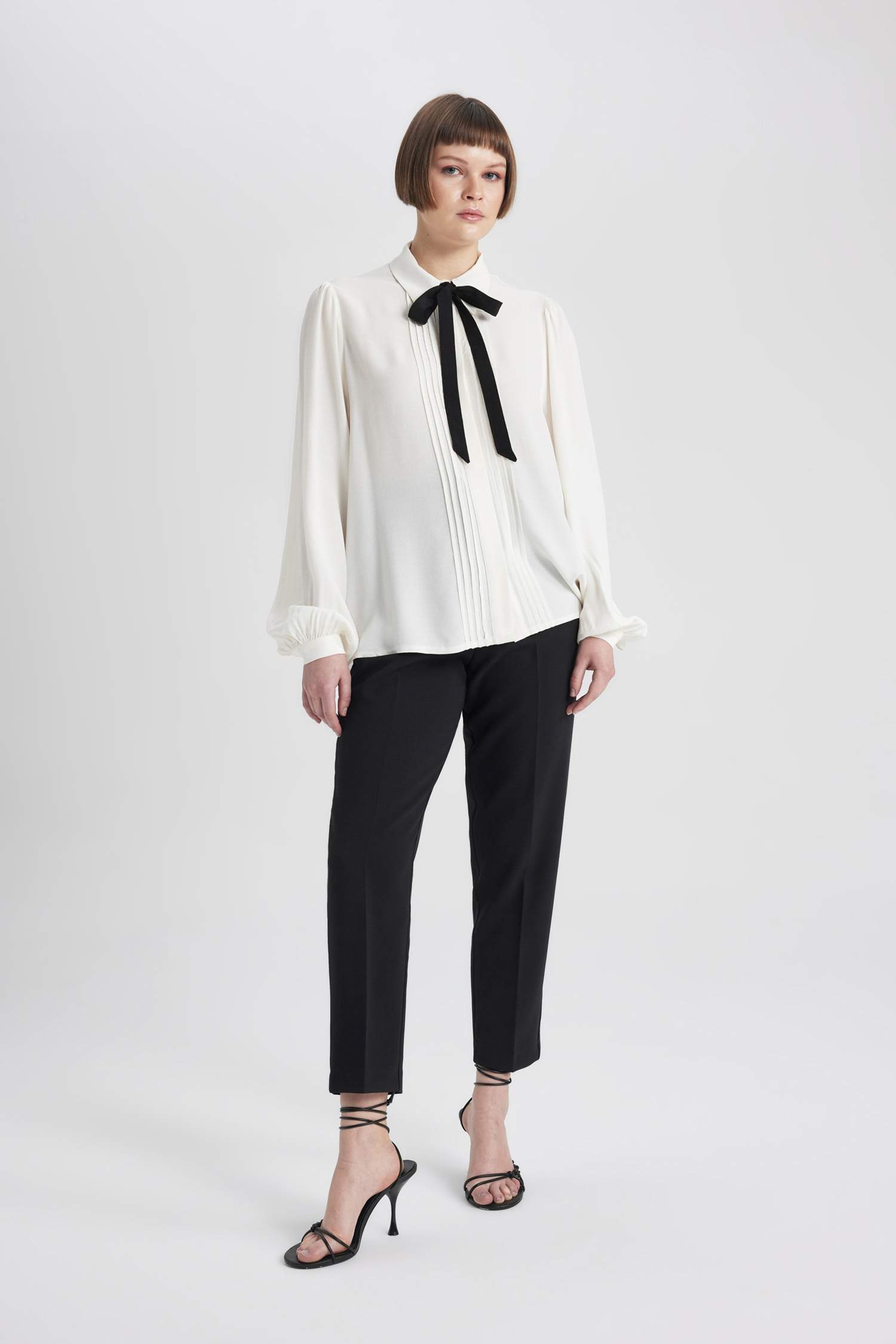 Regular Fit Shawl Collar Long Sleeve Shirt