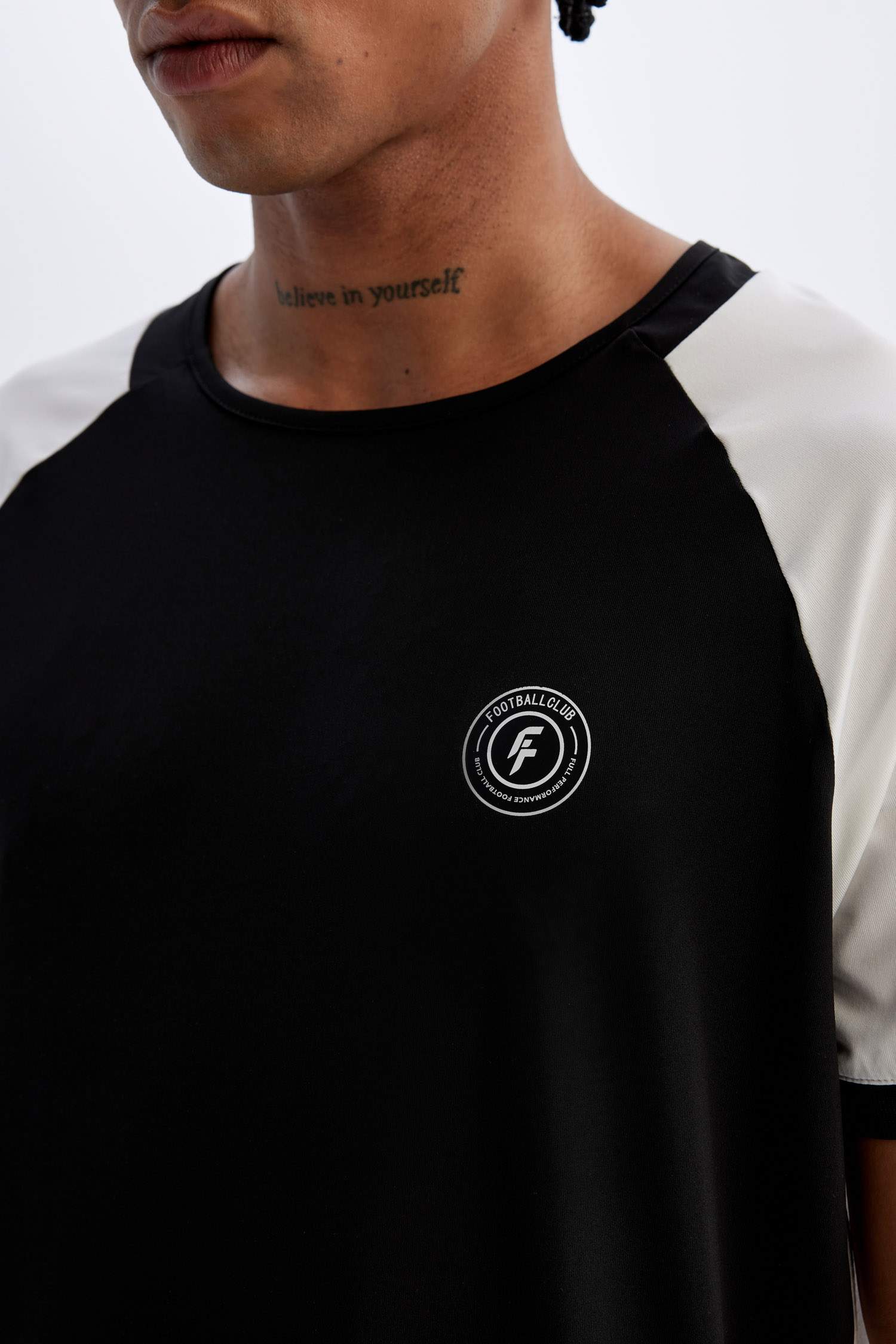 DeFactoFit Standard Fit Crew Neck Printed Heavy Fabric T-Shirt