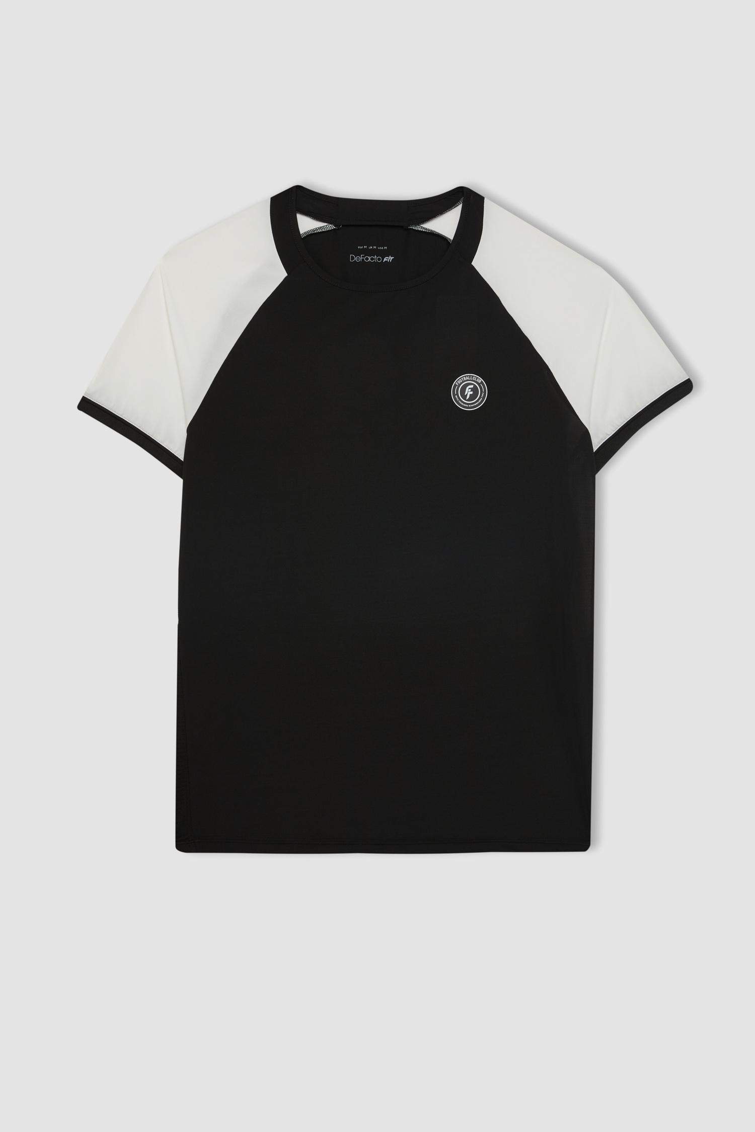 DeFactoFit Standard Fit Crew Neck Printed Heavy Fabric T-Shirt