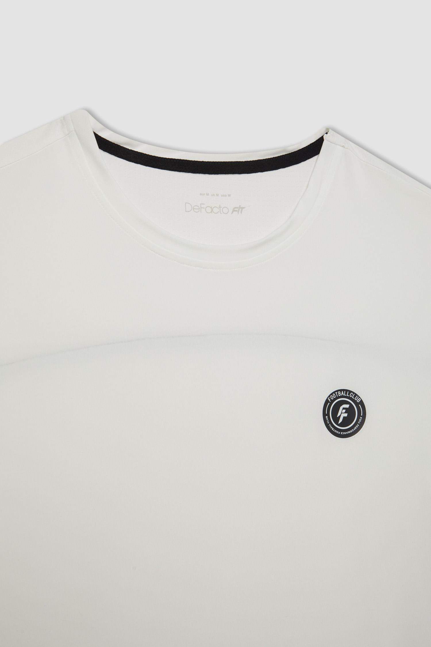 Standard Fit Crew Neck Printed Heavy Fabric Sports T-Shirt