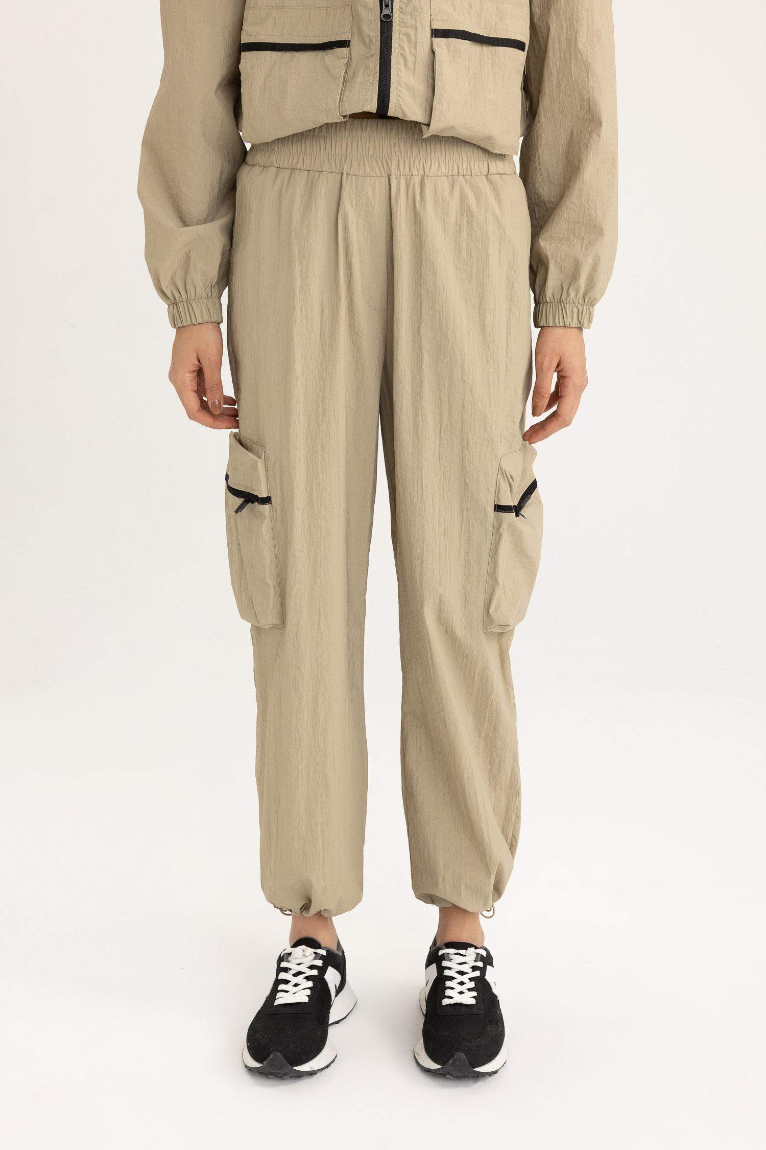 DeFactoFit Standard Fit Cargo Pocket Woven Trousers