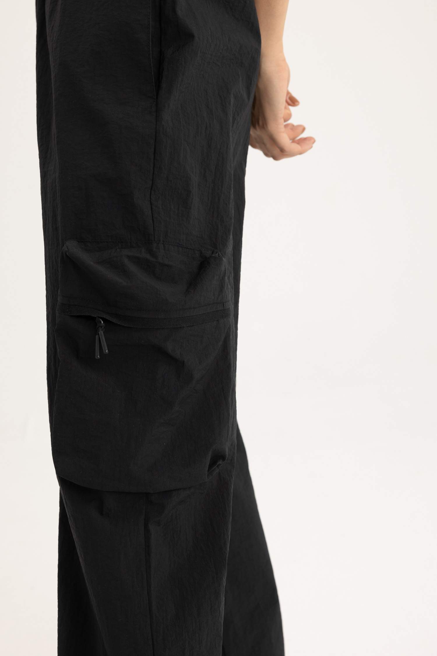 بنطرون كارجو منسوج قصة عادية بجيب من DeFactoFit