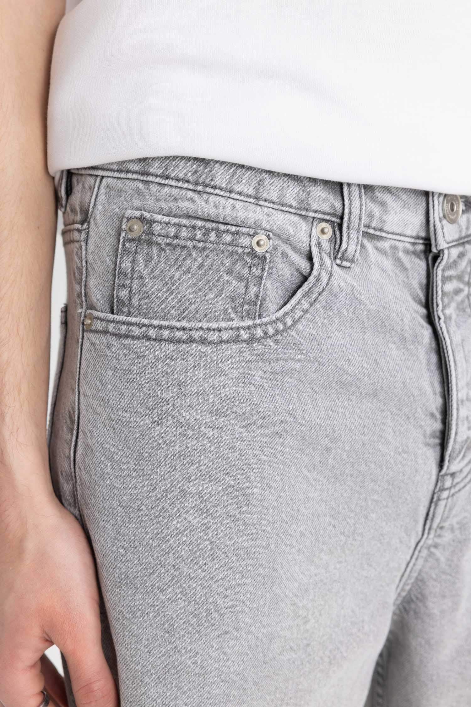 Loose Fit Denim Bermuda Shorts