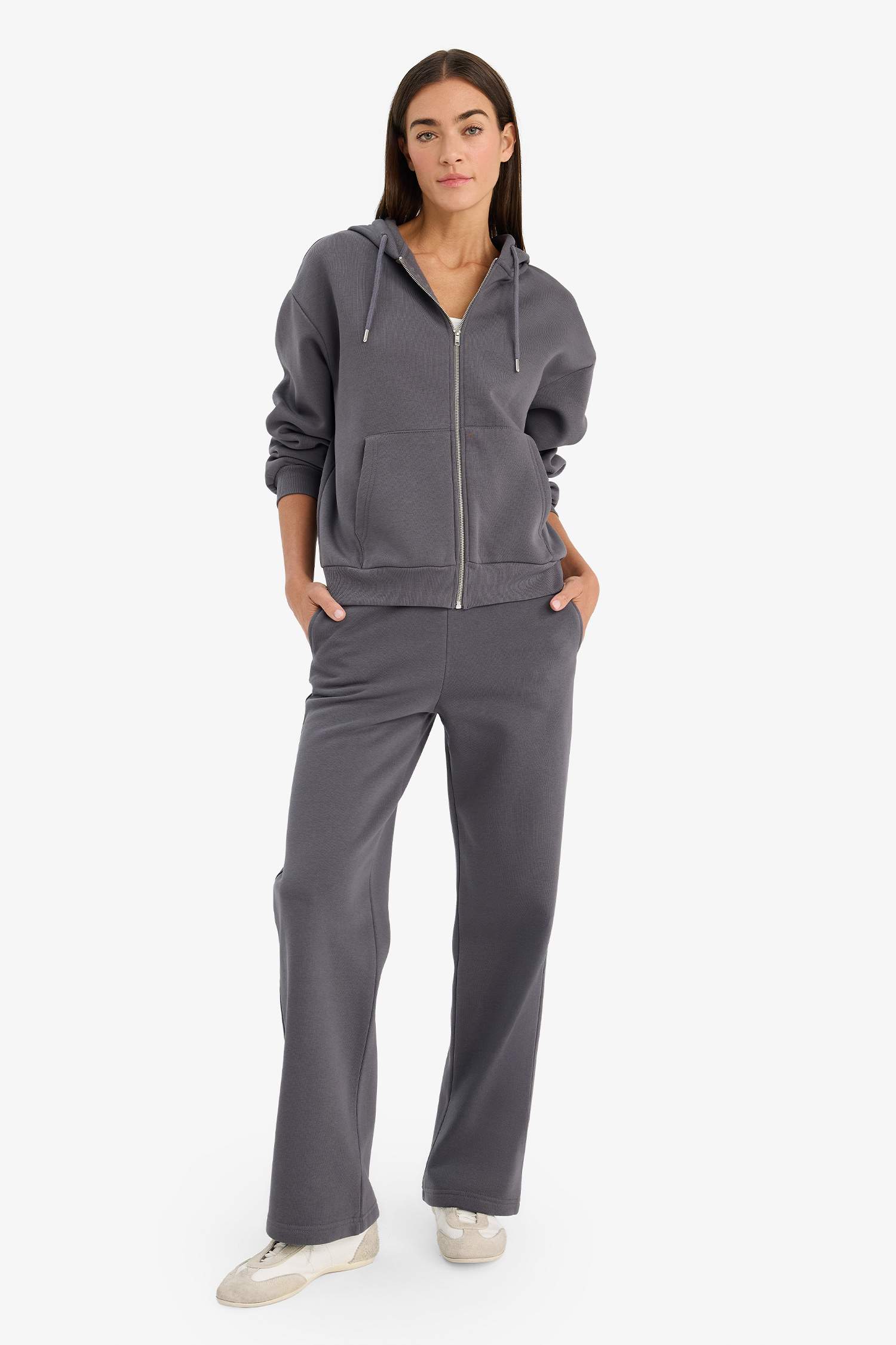 Relax Fit Kapüşonlu Sweatshirt