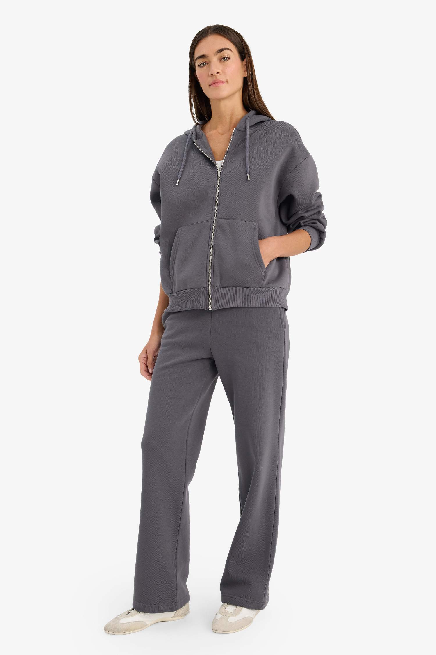 Relax Fit Kapüşonlu Sweatshirt