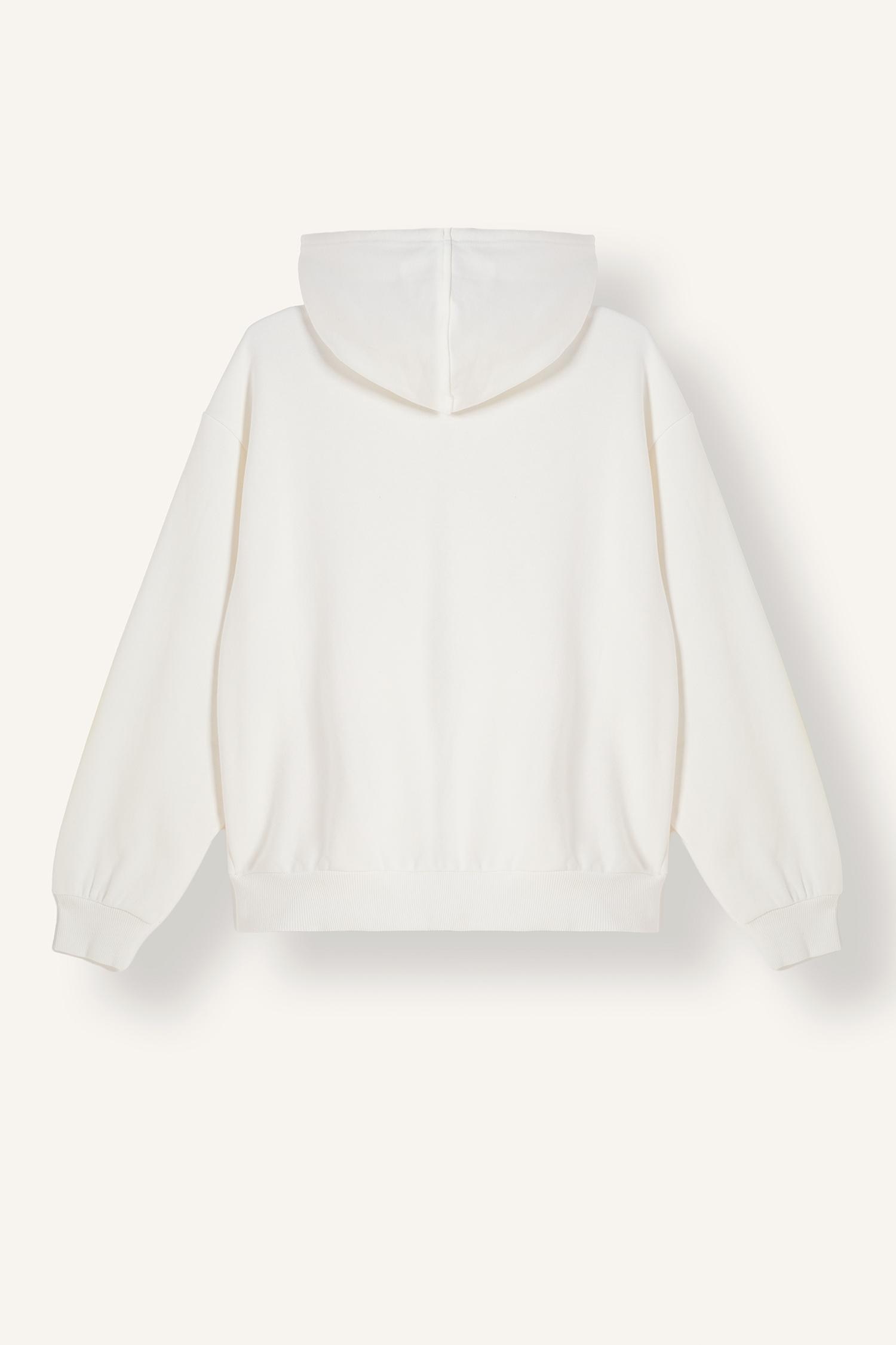 DeFacto Relax Fit Kapüşonlu Basıc Sweatshirt görsel 7