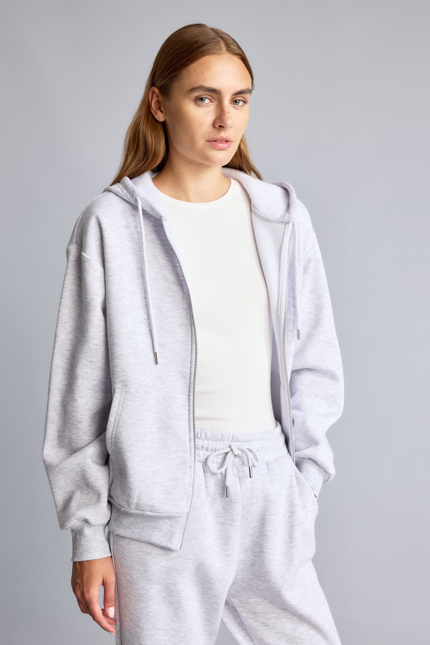 DeFacto Relax Fıt Kalın Sweatshirt Kumaşı Hırka görsel 6