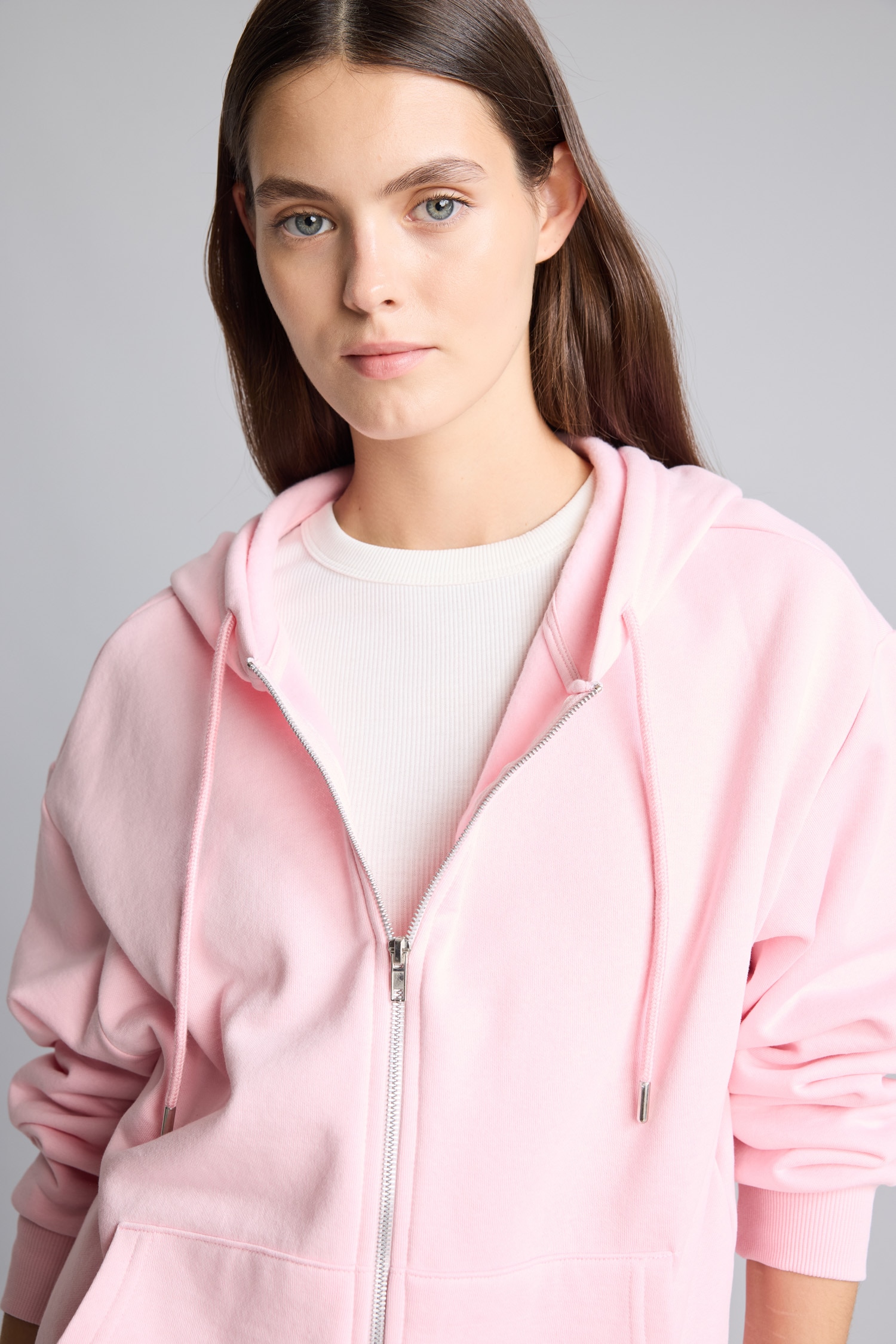 DeFacto Relax Fit Kapüşonlu Basıc Sweatshirt görsel 3