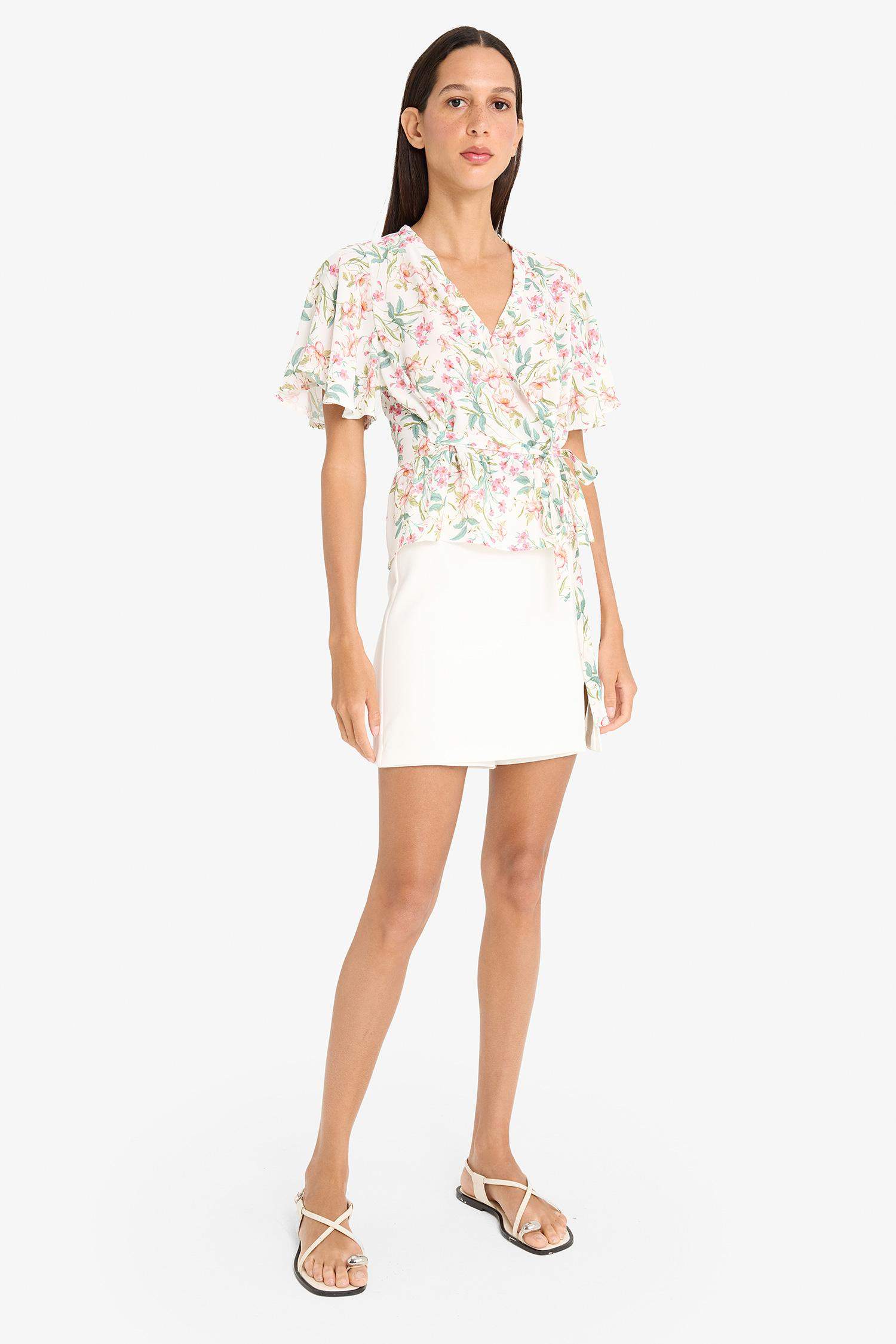 Normal Bel Basic Düz Şort Etek