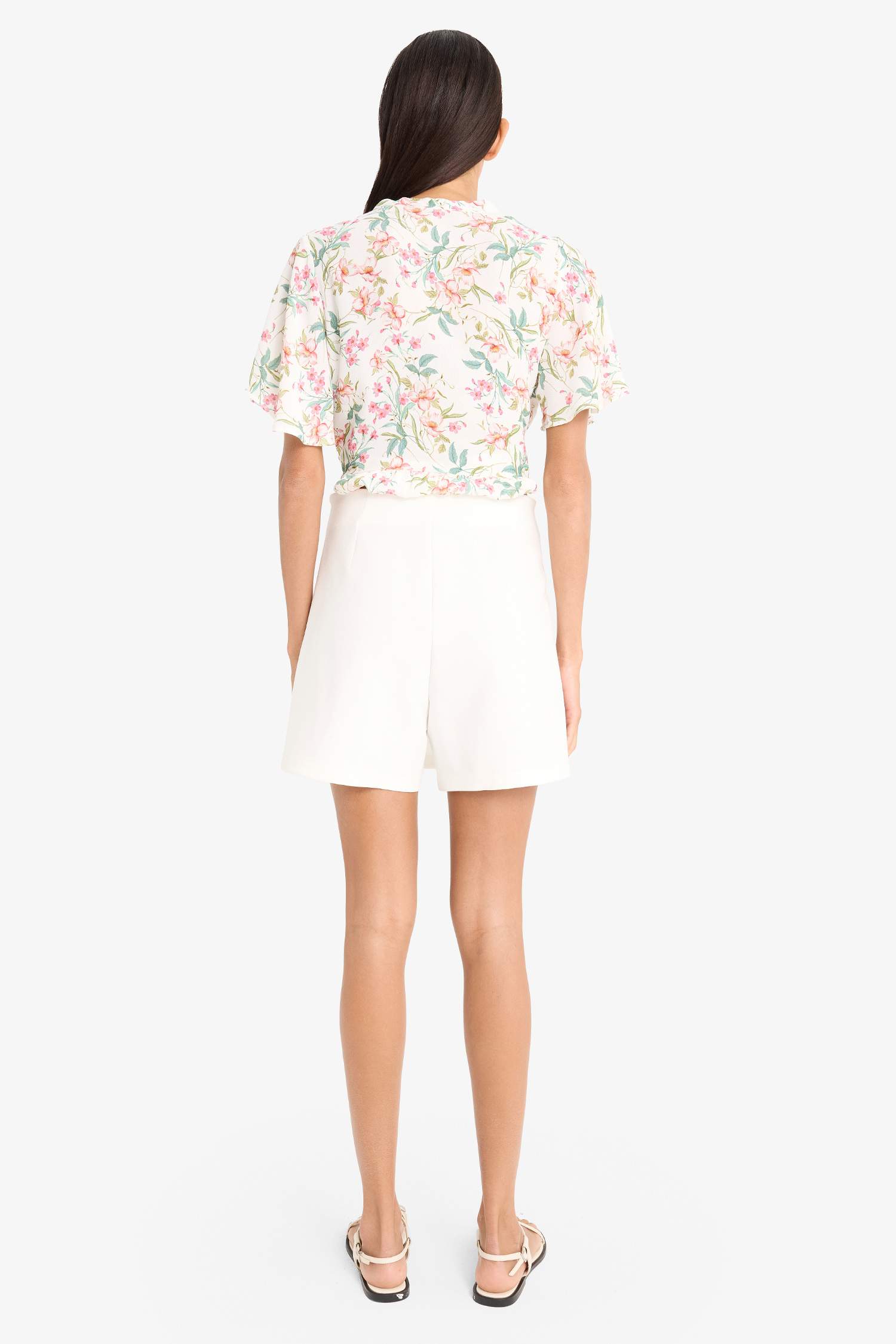 Normal Bel Basic Düz Şort Etek