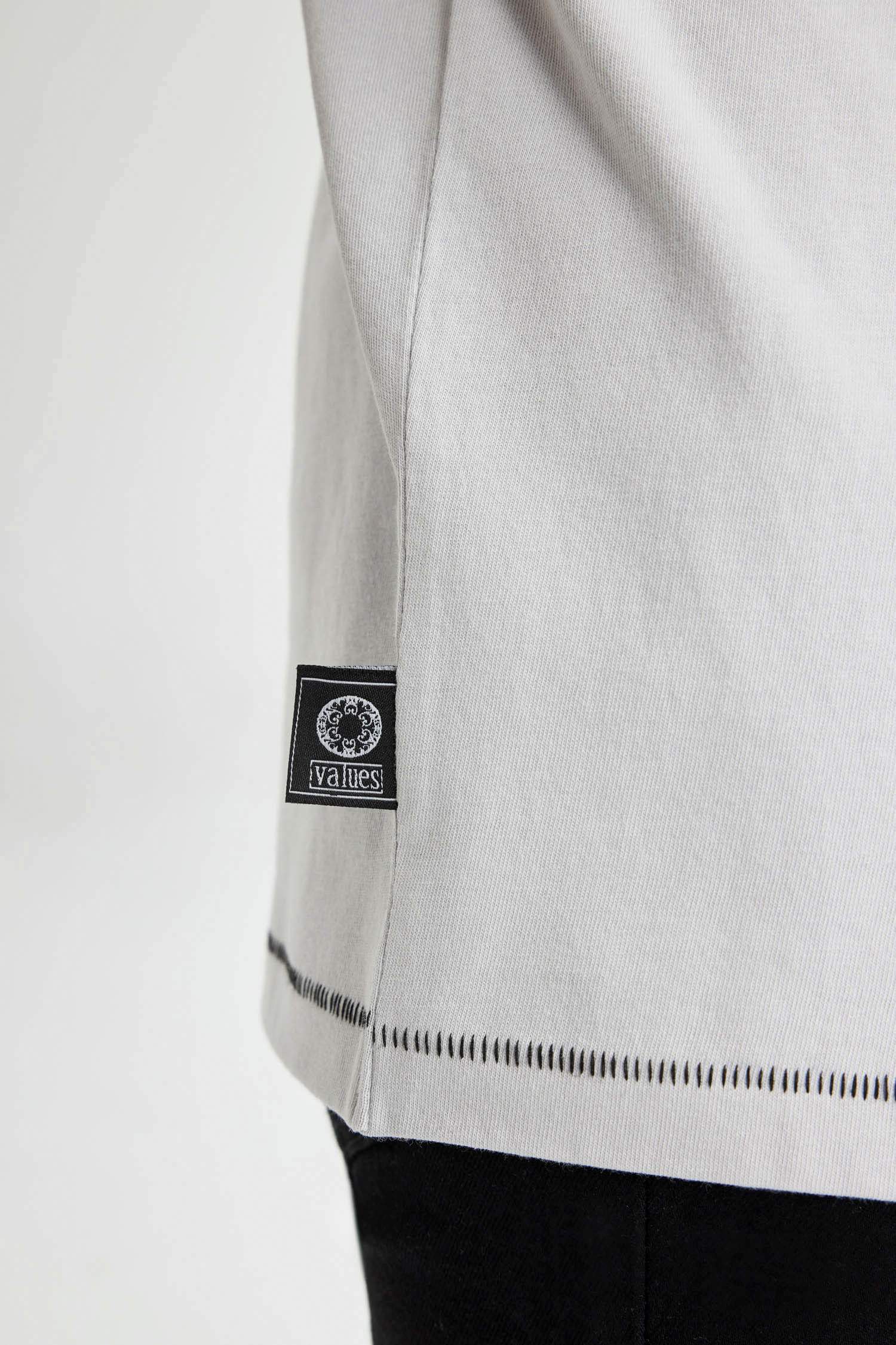 Comfort Fit Crew Neck Back Printed T-Shirt