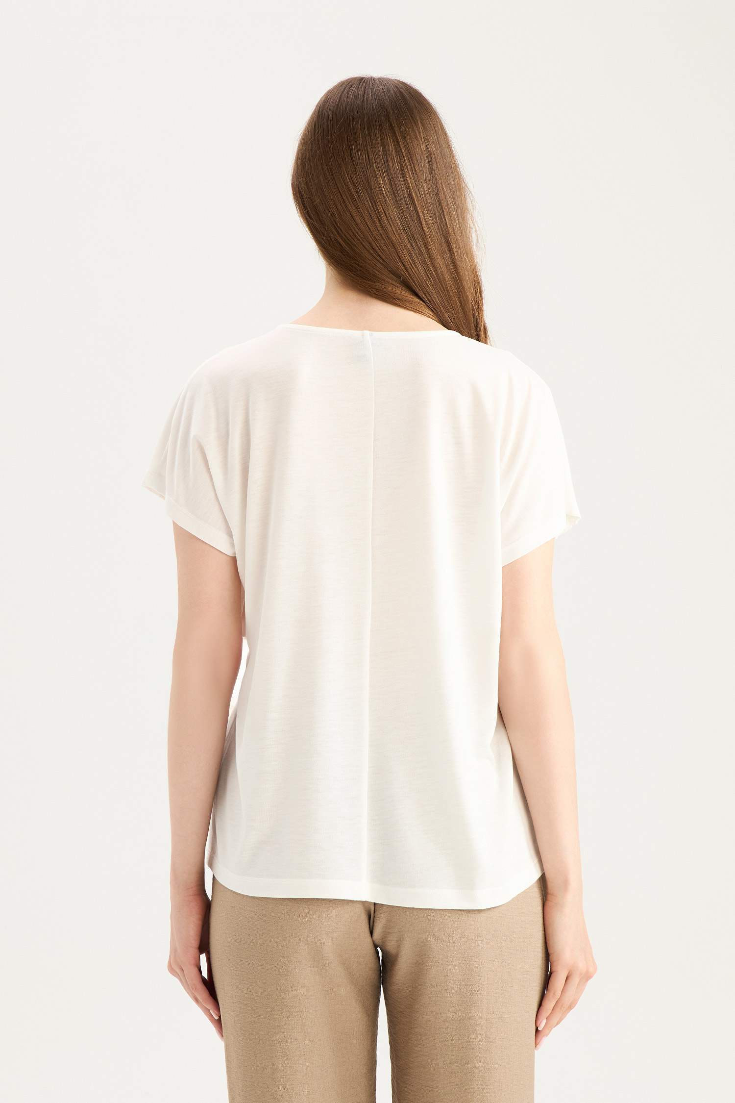 Bisiklet Yaka Casual Kısa Kollu Tişört