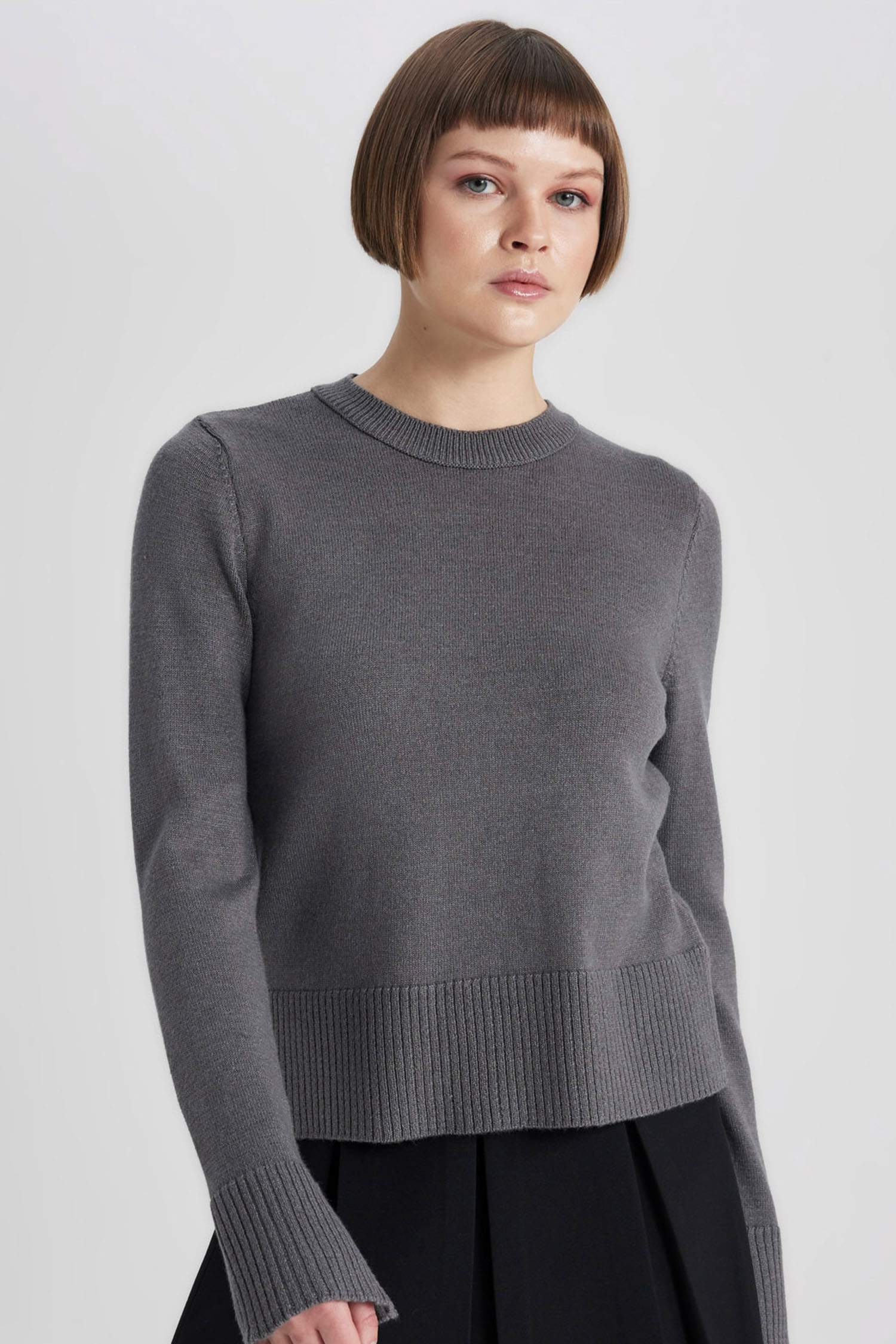 Regular Fit Bisiklet Yaka Triko Kazak