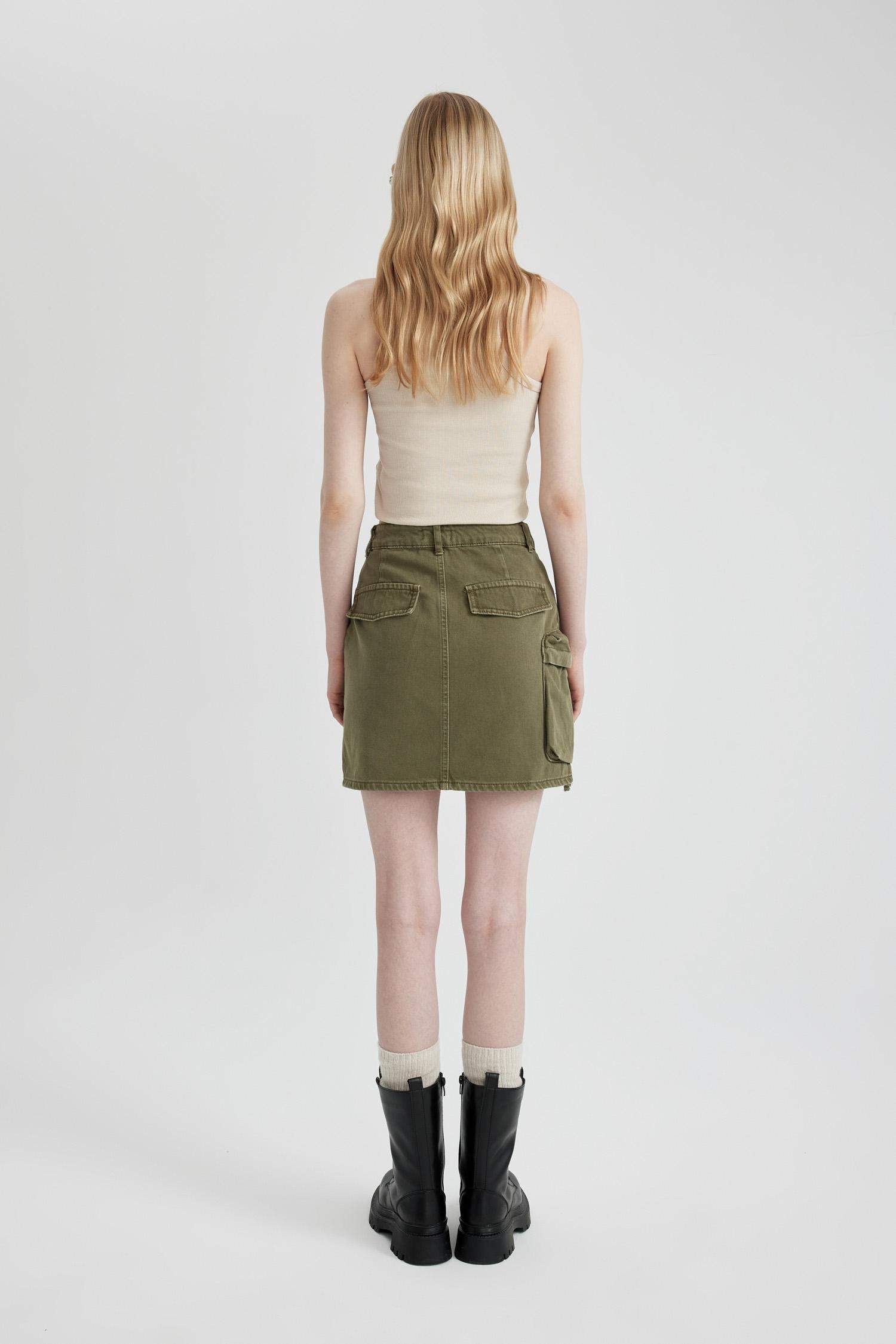 Юбка мини из габардина, Coool