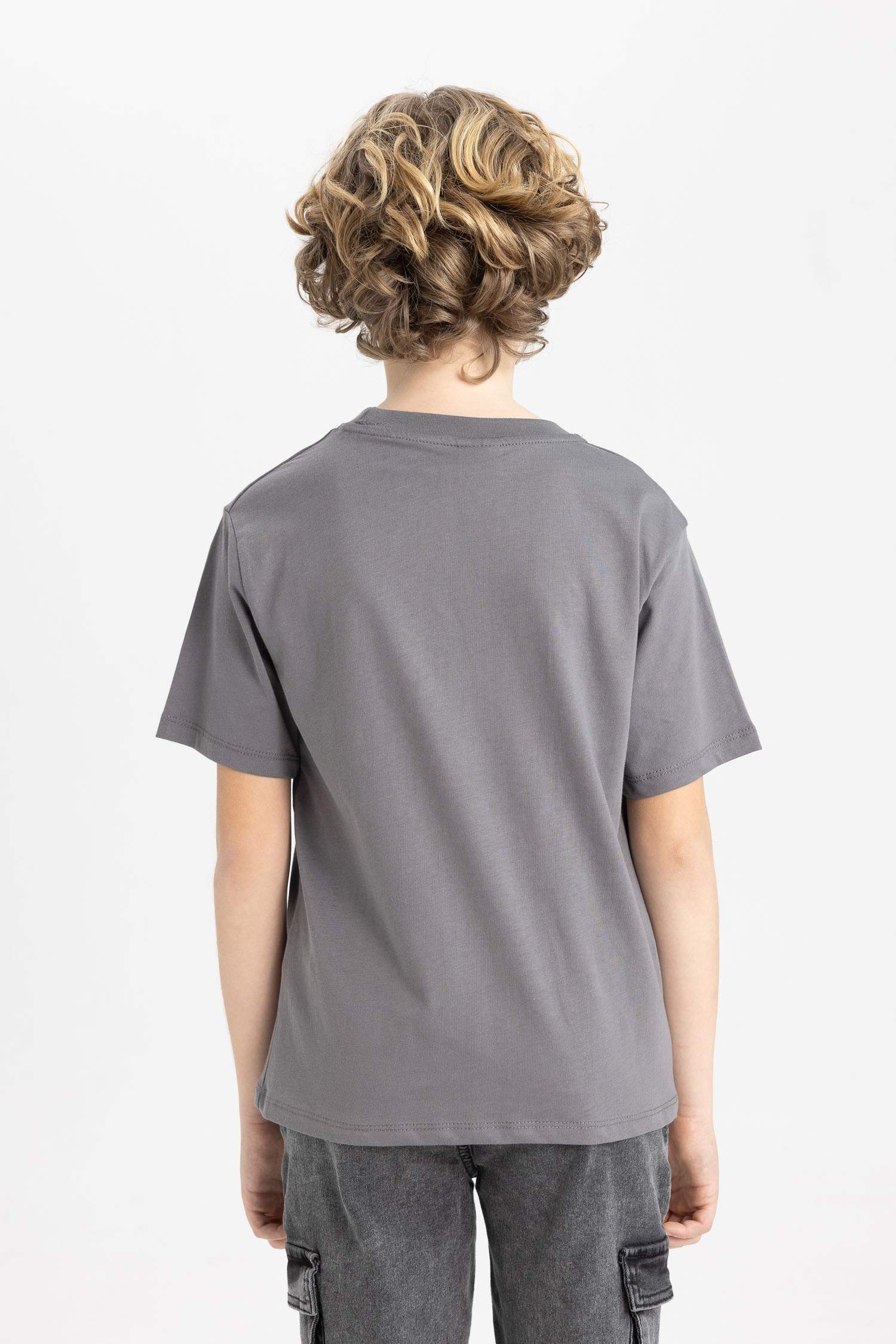 Boy Crew Neck Printed Short Sleeve T-Shirt