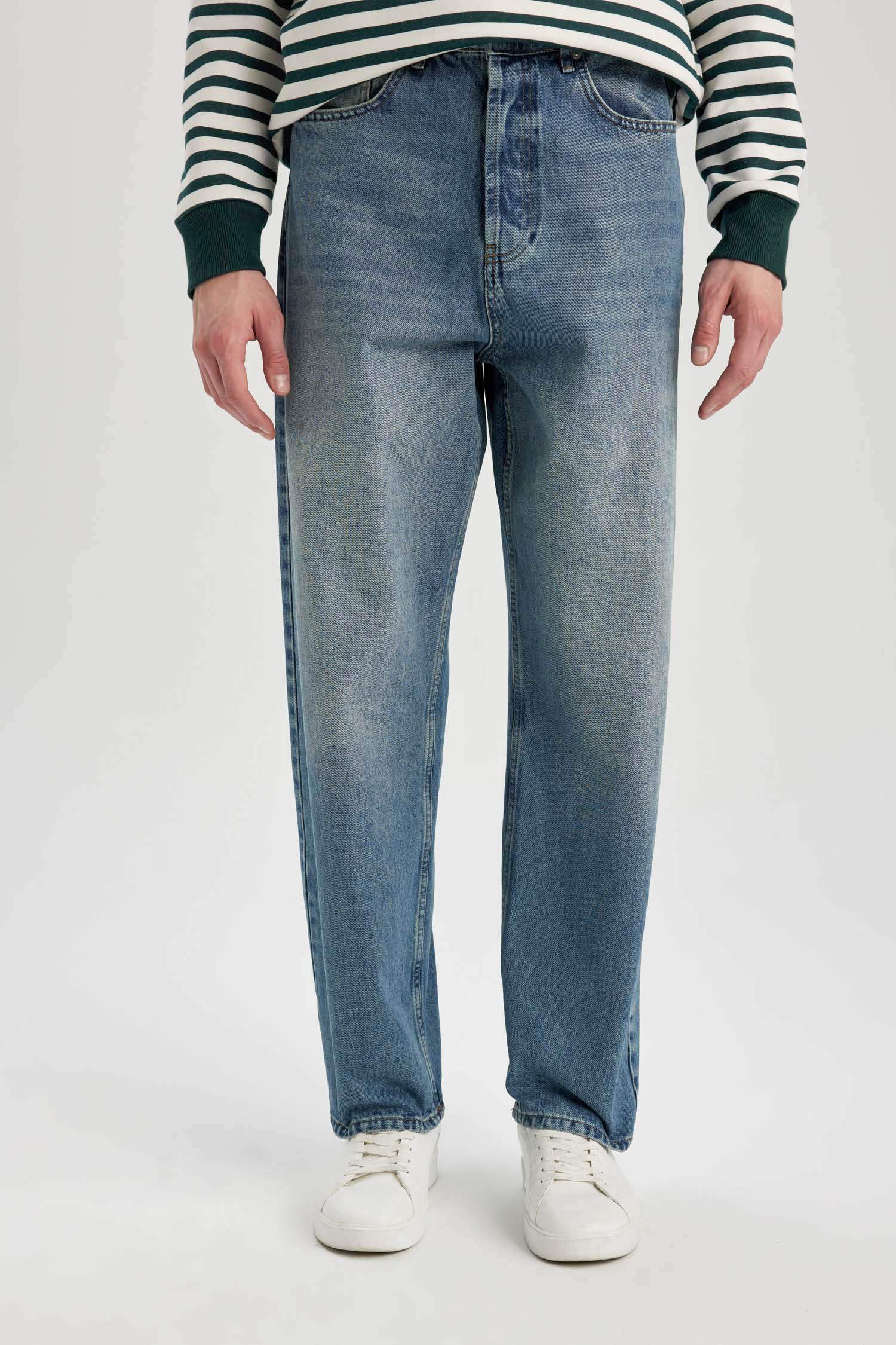 Blue Man Baggy Fit Trousers 3056327 | DeFacto