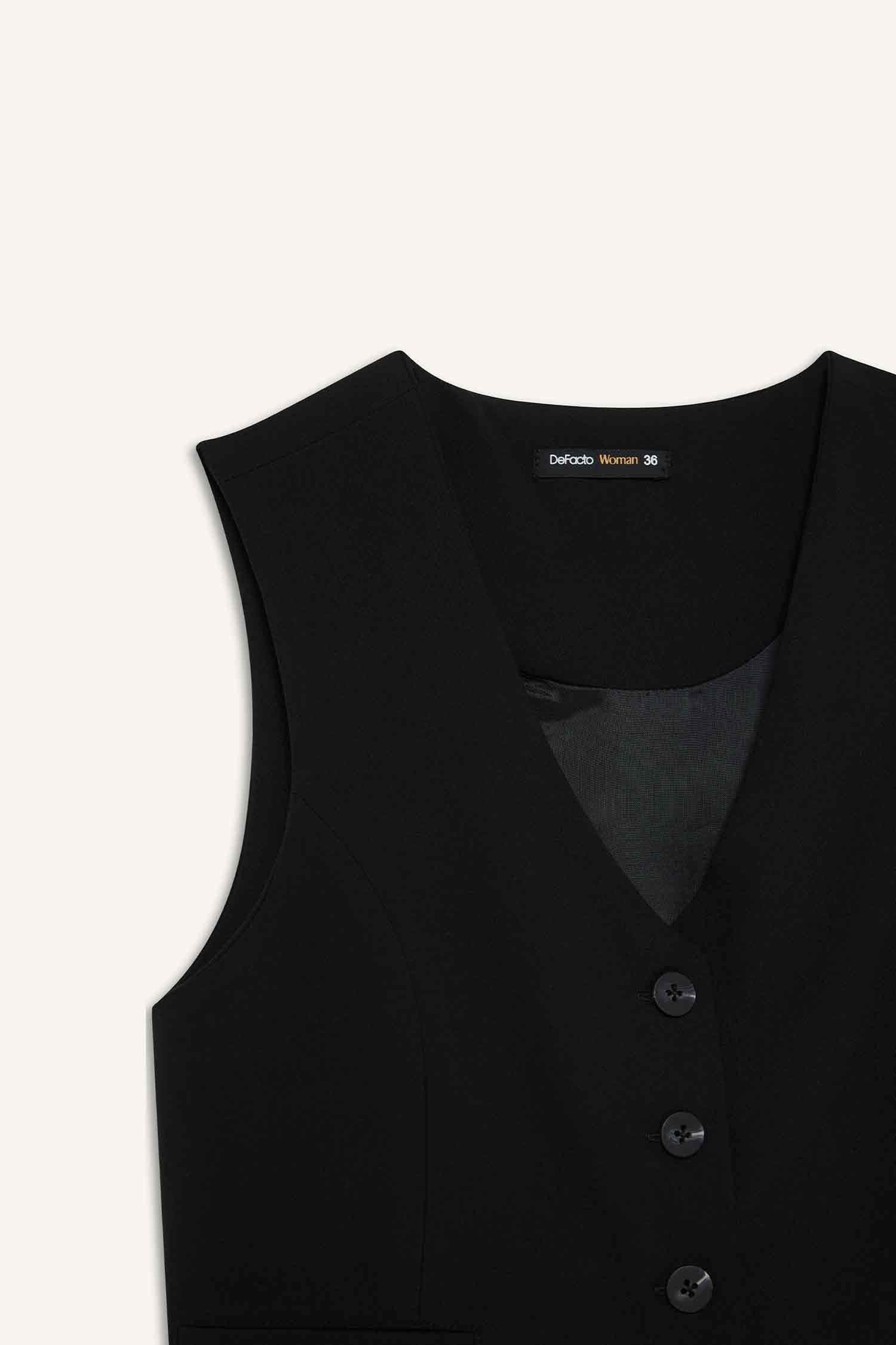 V-Neck Classic Blazer Vest