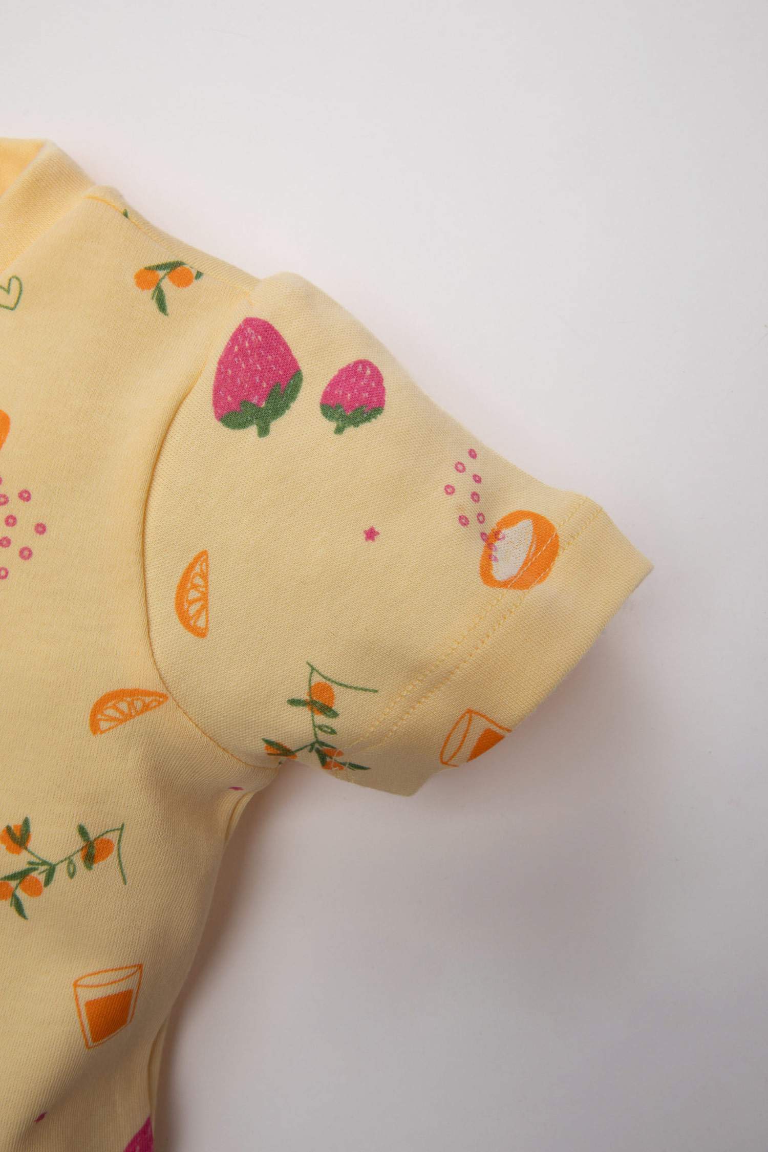 سيت بجامة بناتي نص ردن - قطعتين